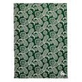 Collegiate Plush XL Throw Blanket-Dk Green/White Bandana with Michigan State University Logo-Image 1-Vera Bradley