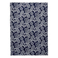 Collegiate Plush XL Throw Blanket-Navy/White Bandana with Penn State University Logo-Image 1-Vera Bradley