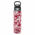 Tervis 24oz Wide Mouth Bottle-Cardinal/White Rain Garden with The University of Alabama-Image 2-Vera Bradley