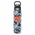 Tervis 24oz Wide Mouth Bottle-Navy/White Rain Garden with Auburn University-Image 2-Vera Bradley