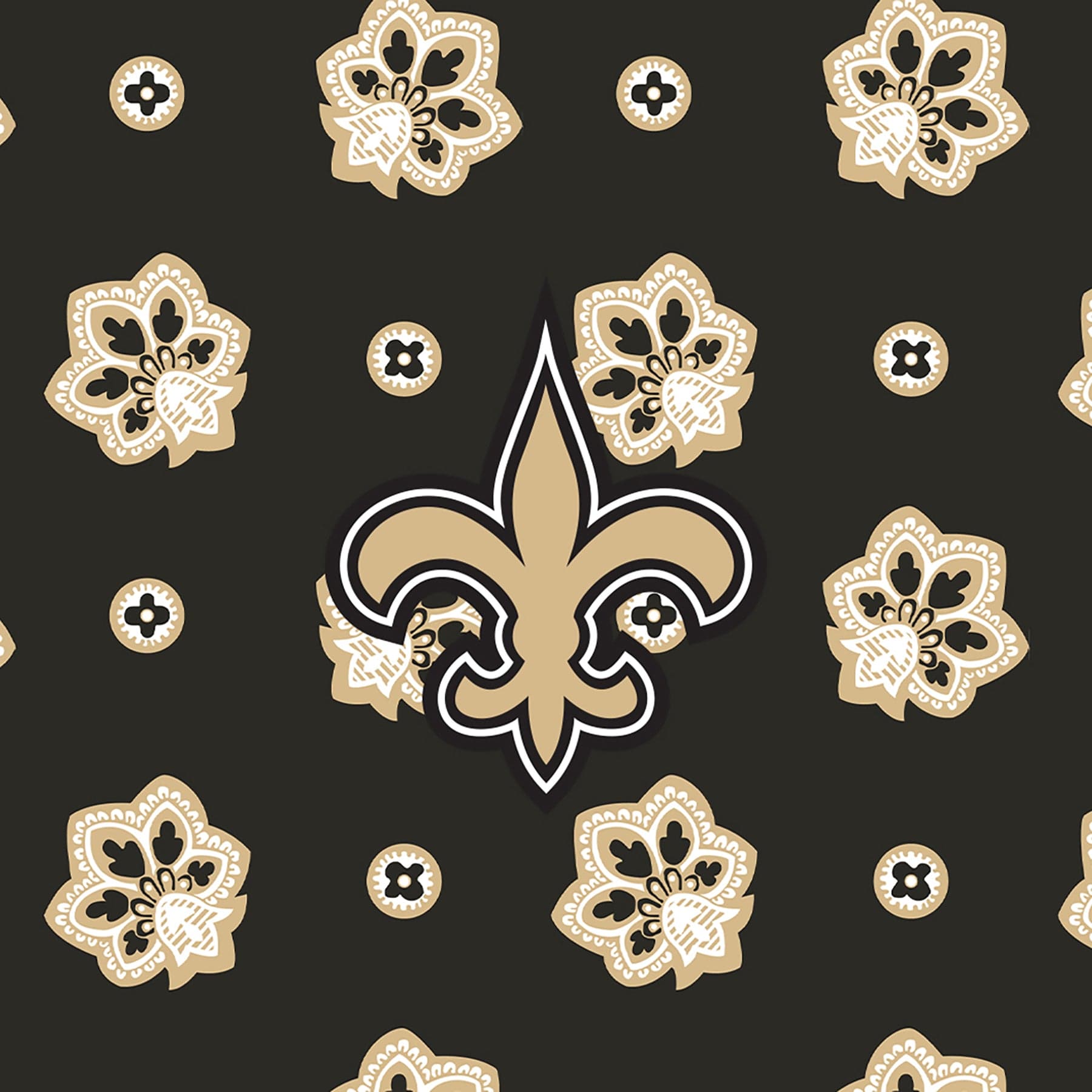 NFL Oversized Throw Blanket-New Orleans Saints Bandana-Image 4-Vera Bradley