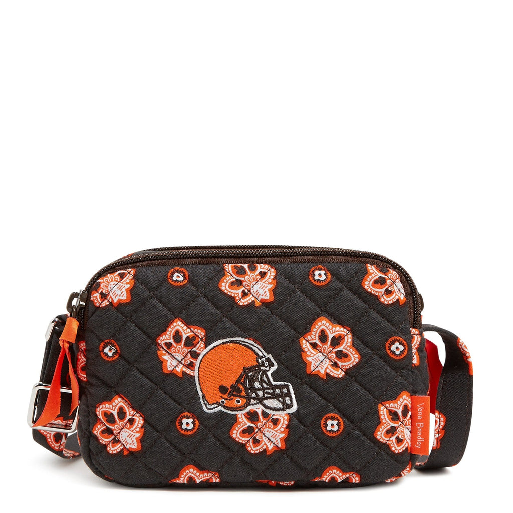 NFL RFID Small Stadium Crossbody Bag-Cleveland Browns Bandana-Image 2-Vera Bradley