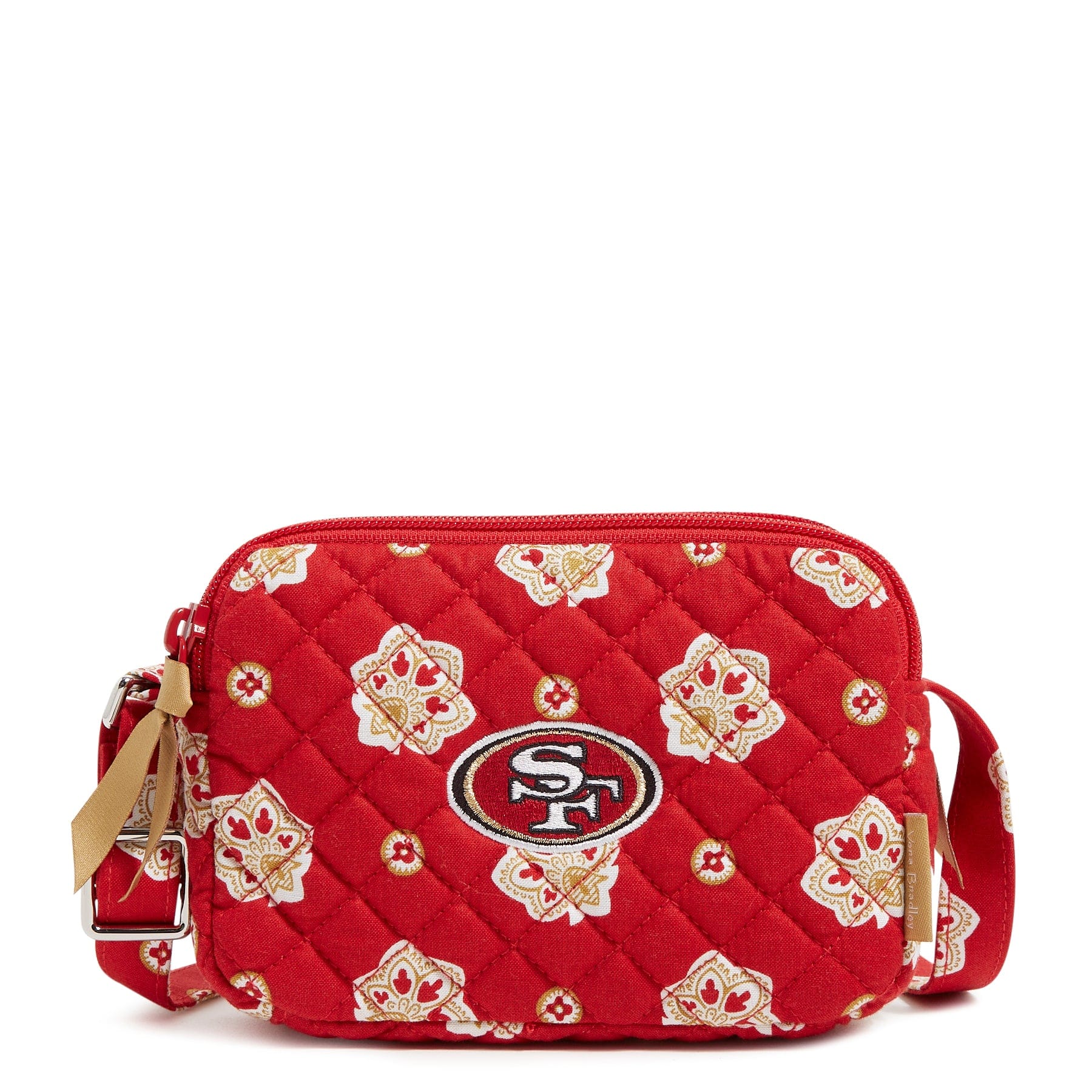 NFL RFID Small Stadium Crossbody Bag-San Francisco 49ers Bandana-Image 2-Vera Bradley
