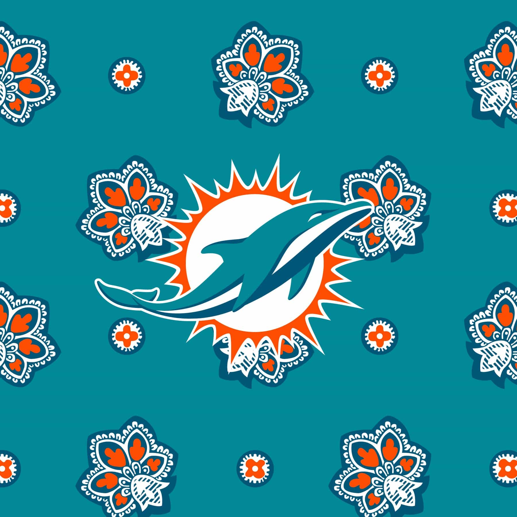 NFL RFID Small Stadium Crossbody Bag-Miami Dolphins Bandana-Image 3-Vera Bradley