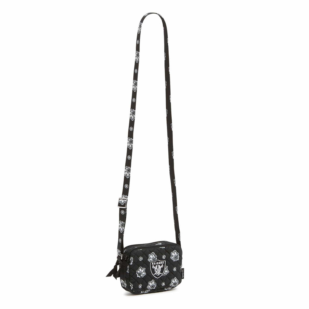 NFL RFID Small Stadium Crossbody Bag-Las Vegas Raiders Bandana-Image 1-Vera Bradley