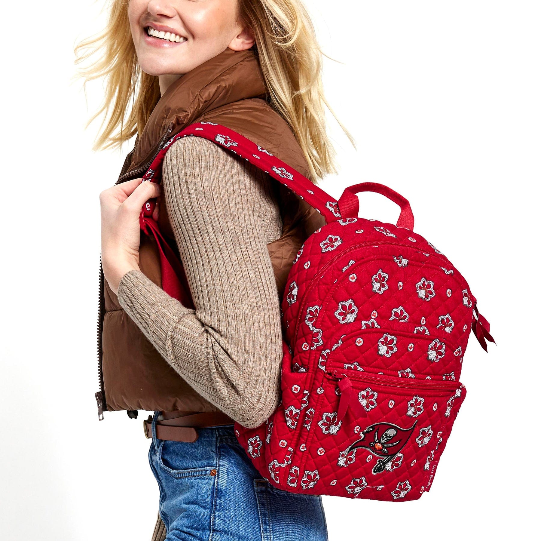 NFL Small Backpack-Tampa Bay Buccaneers Bandana-Image 1-Vera Bradley