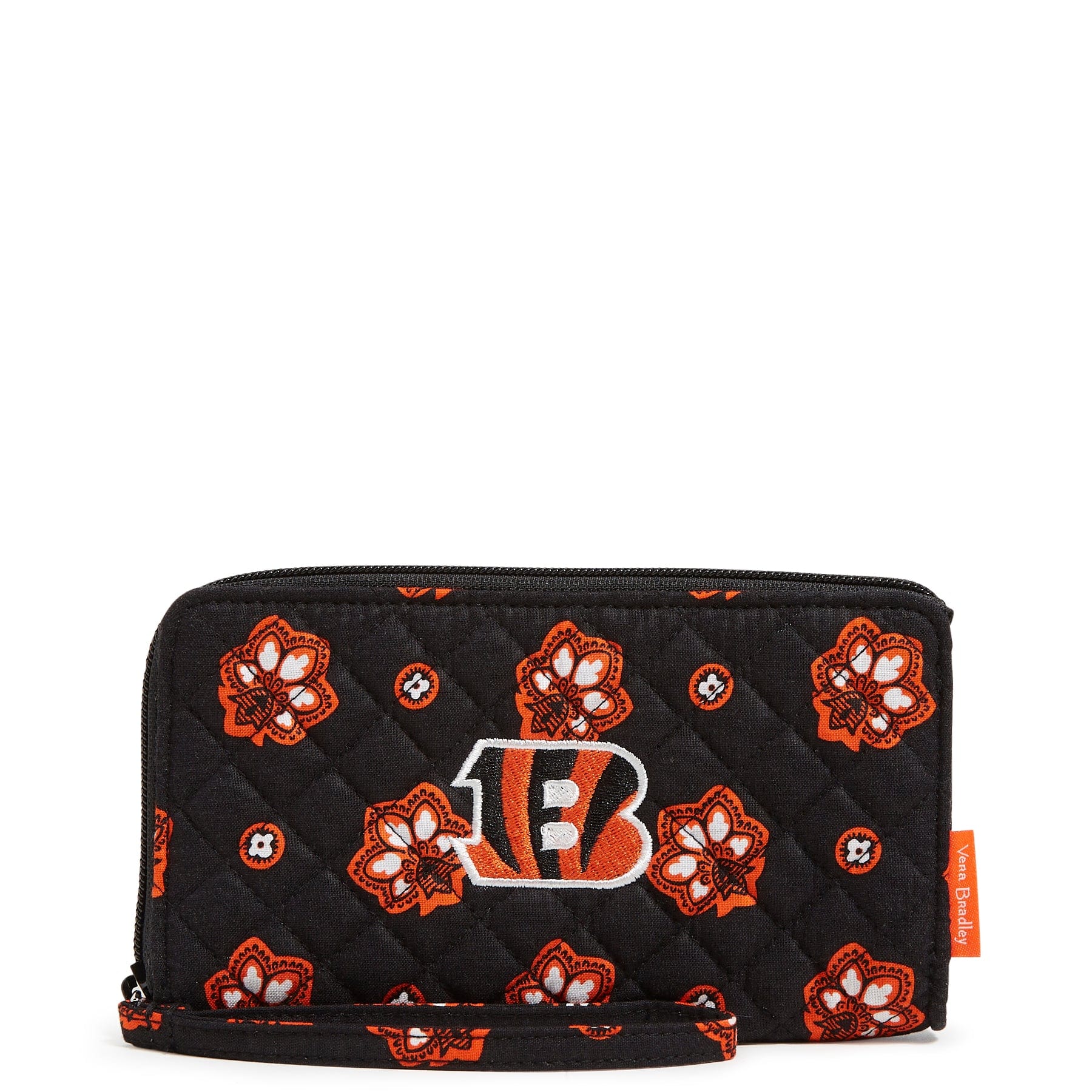 NFL RFID Front Zip Wristlet-Cincinnati Bengals Bandana-Image 2-Vera Bradley