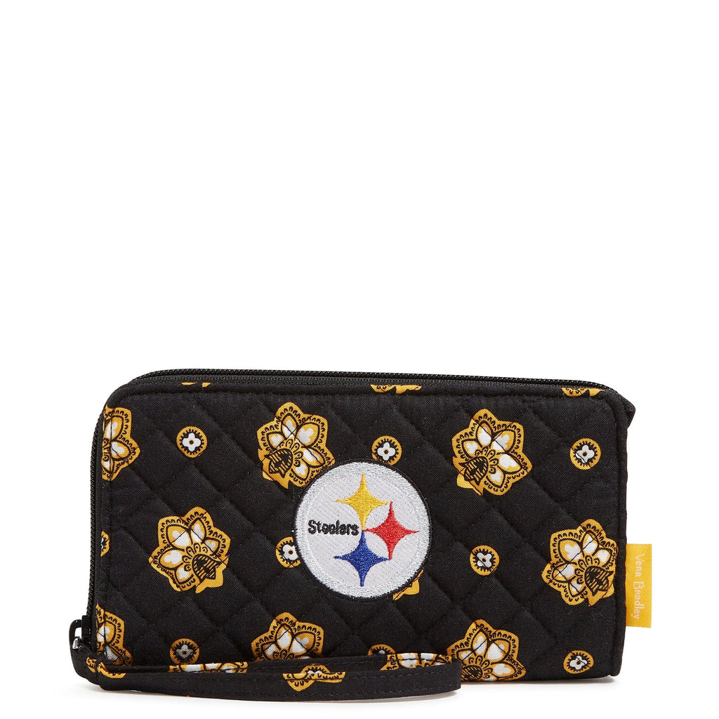 NFL RFID Front Zip Wristlet-Pittsburgh Steelers Bandana-Image 2-Vera Bradley
