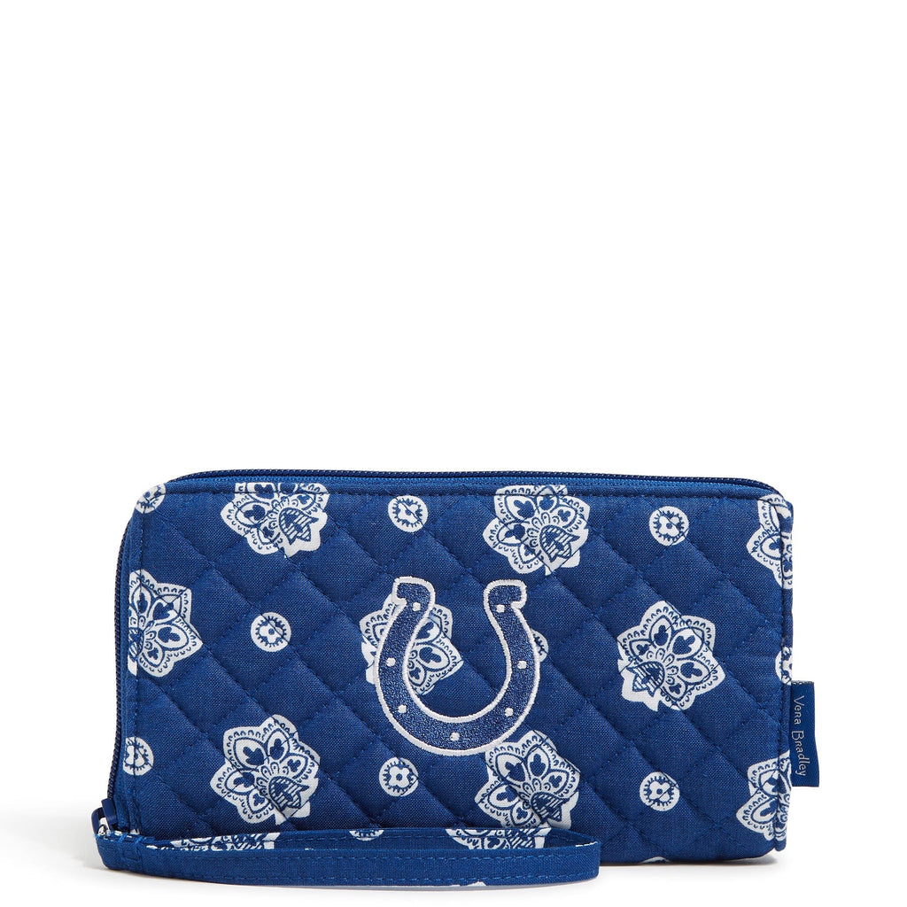 NFL RFID Front Zip Wristlet-Indianapolis Colts Bandana-Image 2-Vera Bradley