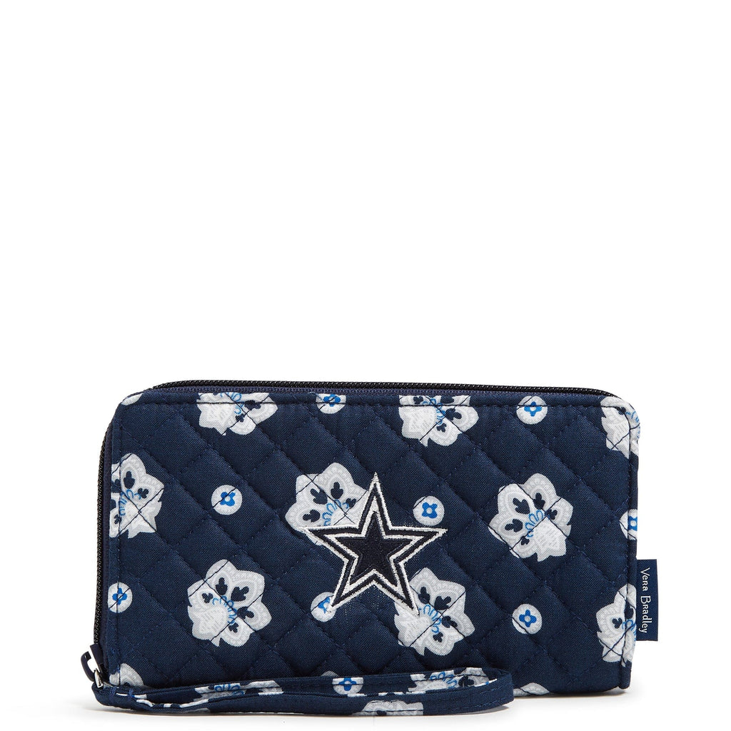 NFL RFID Front Zip Wristlet-Dallas Cowboys Bandana-Image 2-Vera Bradley