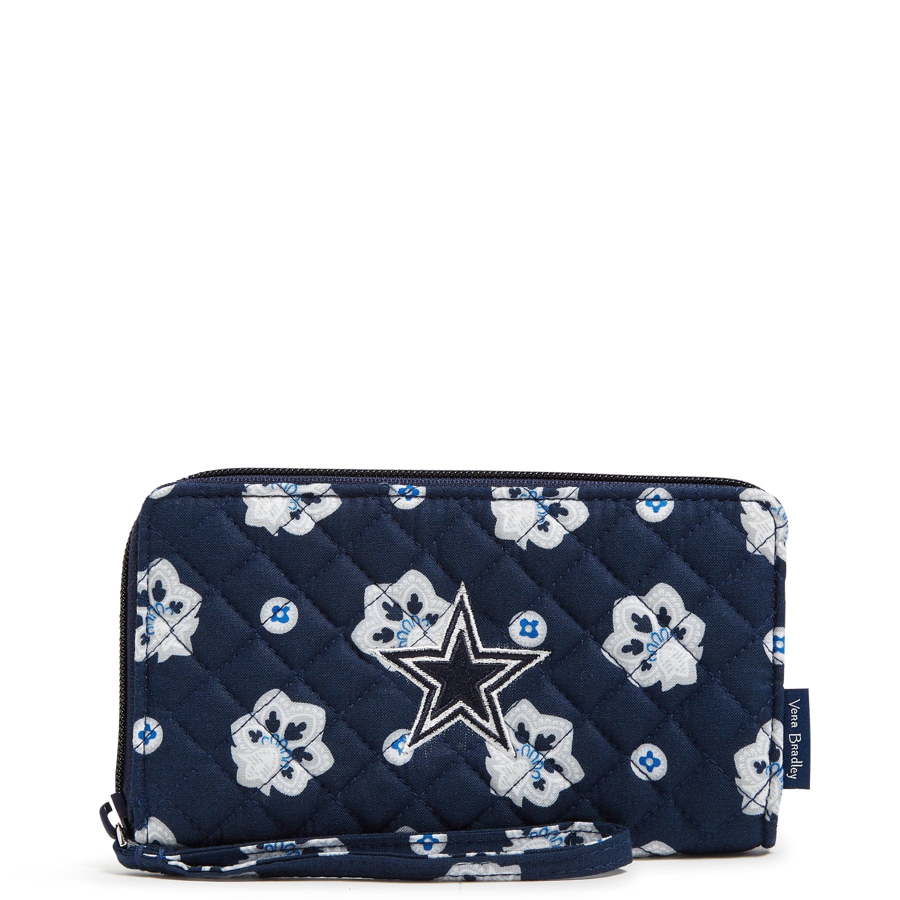 NFL RFID Front Zip Wristlet-Dallas Cowboys Bandana-Image 2-Vera Bradley