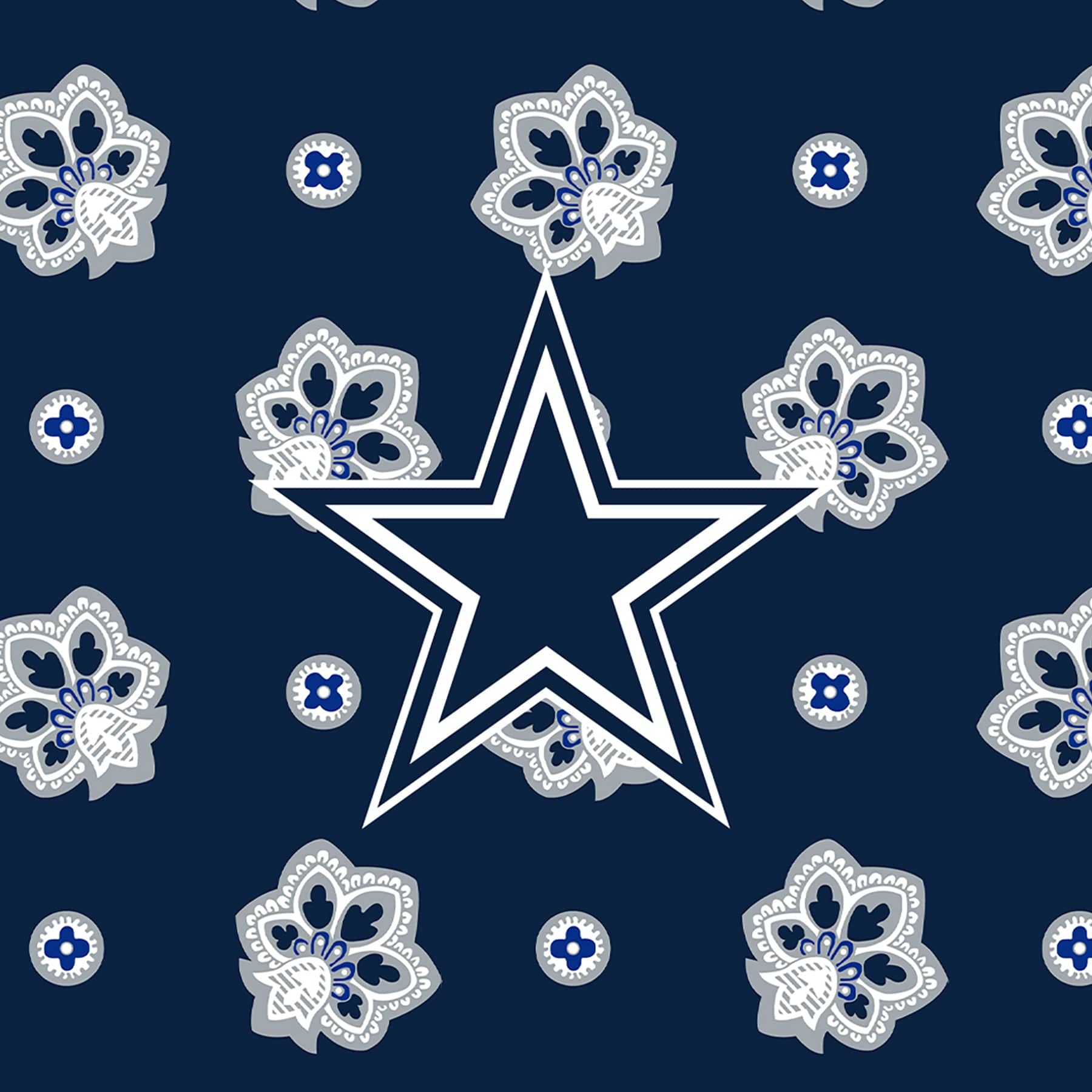 NFL RFID Front Zip Wristlet-Dallas Cowboys Bandana-Image 4-Vera Bradley
