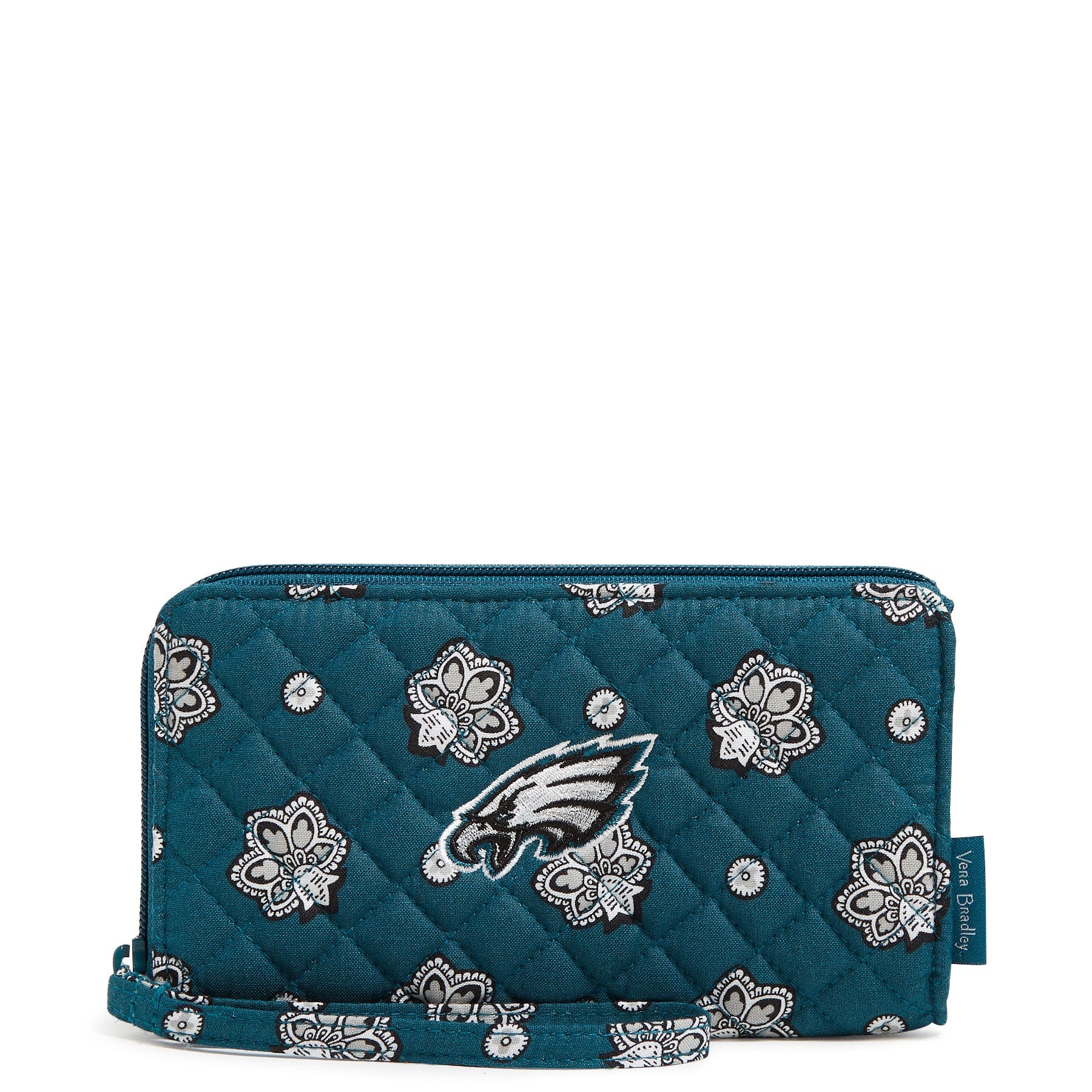 NFL RFID Front Zip Wristlet-Philadelphia Eagles Bandana-Image 2-Vera Bradley