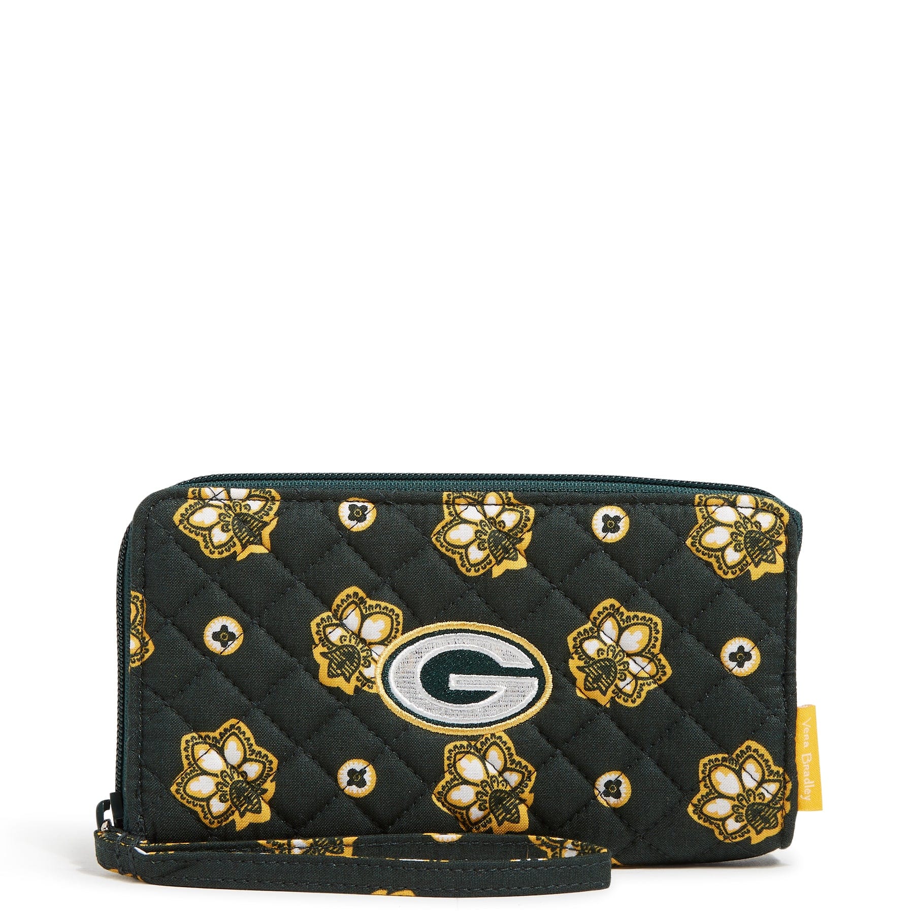 NFL RFID Front Zip Wristlet-Green Bay Packers Bandana-Image 2-Vera Bradley