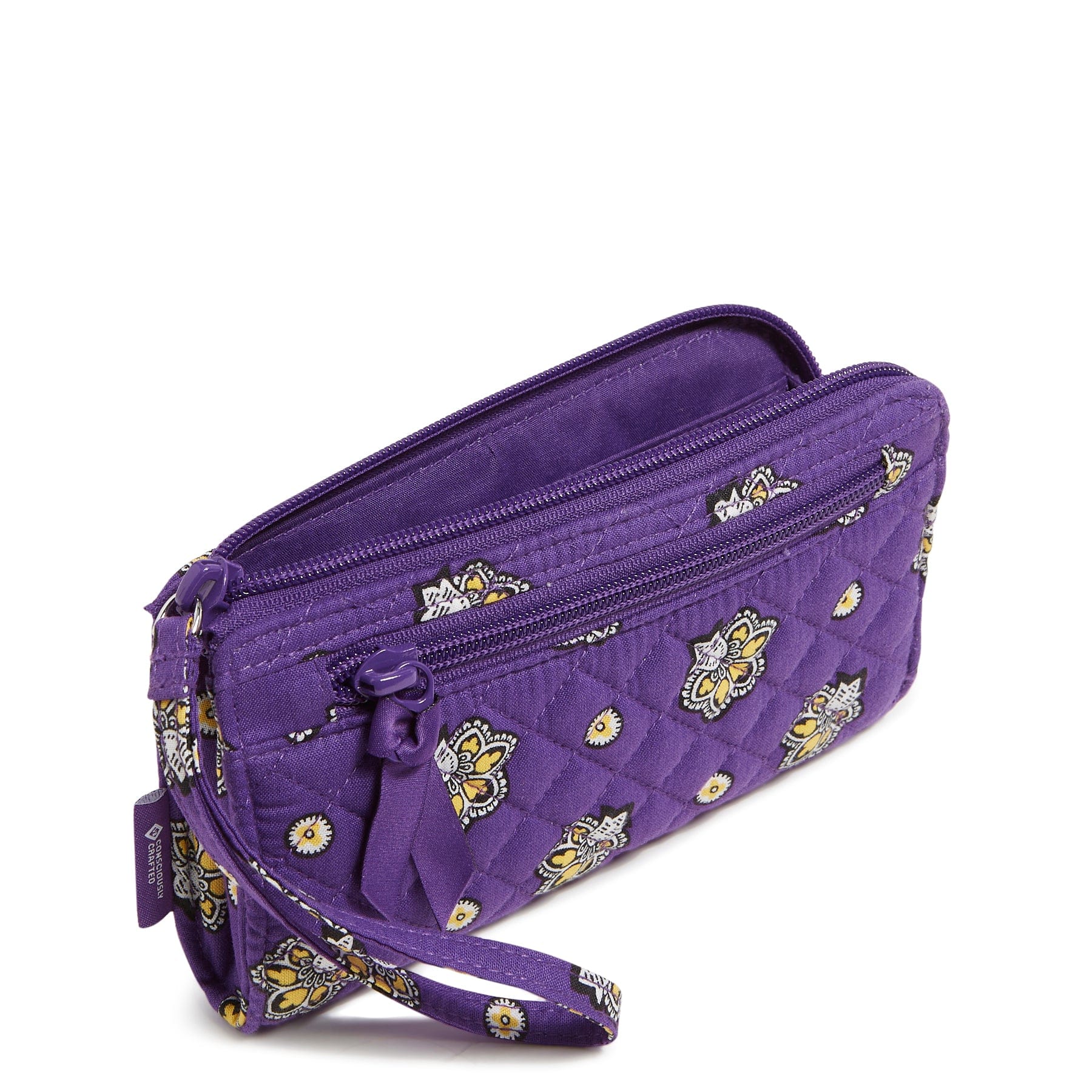 NFL RFID Front Zip Wristlet-Minnesota Vikings Bandana-Image 2-Vera Bradley