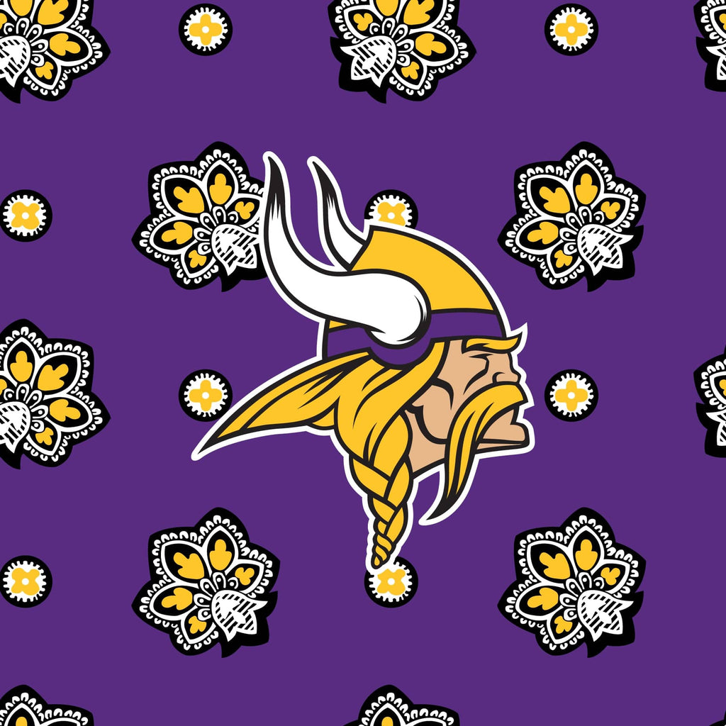 NFL RFID Front Zip Wristlet-Minnesota Vikings Bandana-Image 3-Vera Bradley