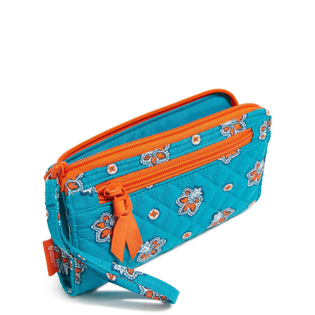 NFL RFID Front Zip Wristlet-Miami Dolphins Bandana-Image 2-Vera Bradley