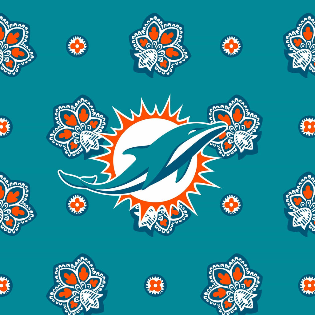 NFL RFID Front Zip Wristlet-Miami Dolphins Bandana-Image 3-Vera Bradley