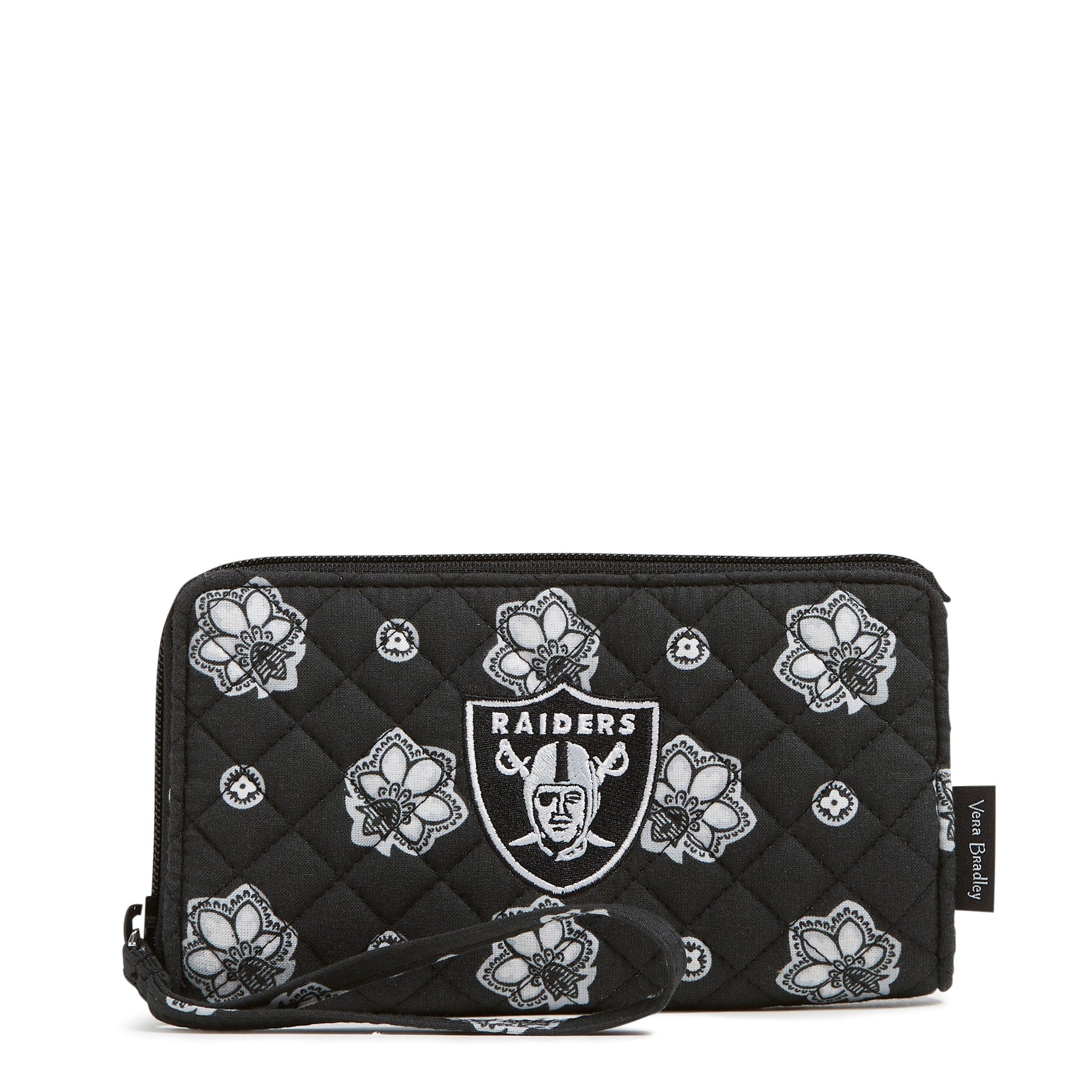 NFL RFID Front Zip Wristlet-Las Vegas Raiders Bandana-Image 1-Vera Bradley