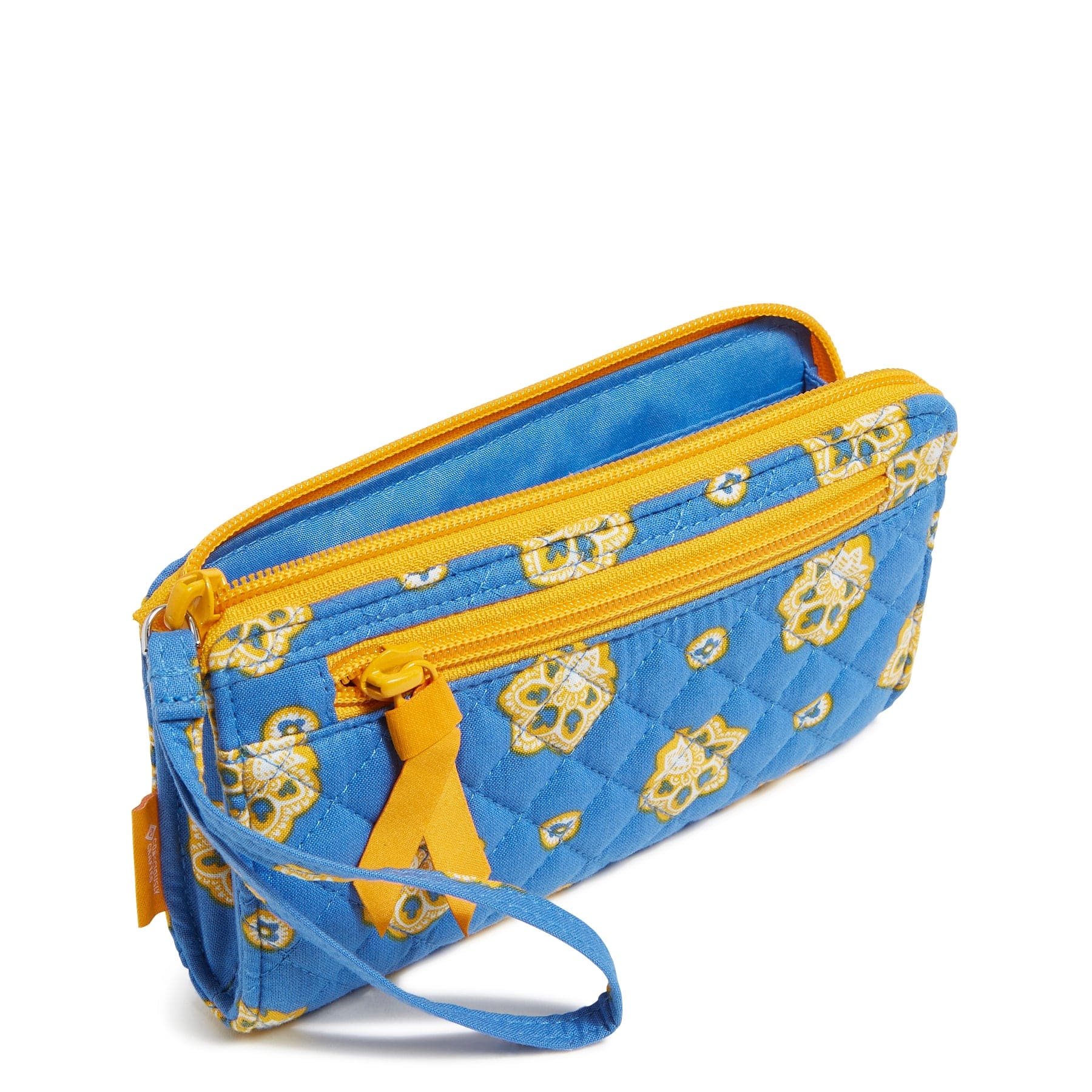 NFL RFID Front Zip Wristlet-Los Angeles Chargers Bandana-Image 2-Vera Bradley