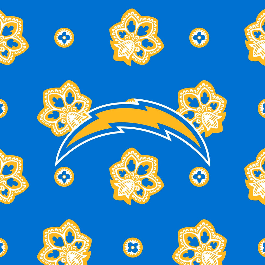 NFL RFID Front Zip Wristlet-Los Angeles Chargers Bandana-Image 3-Vera Bradley