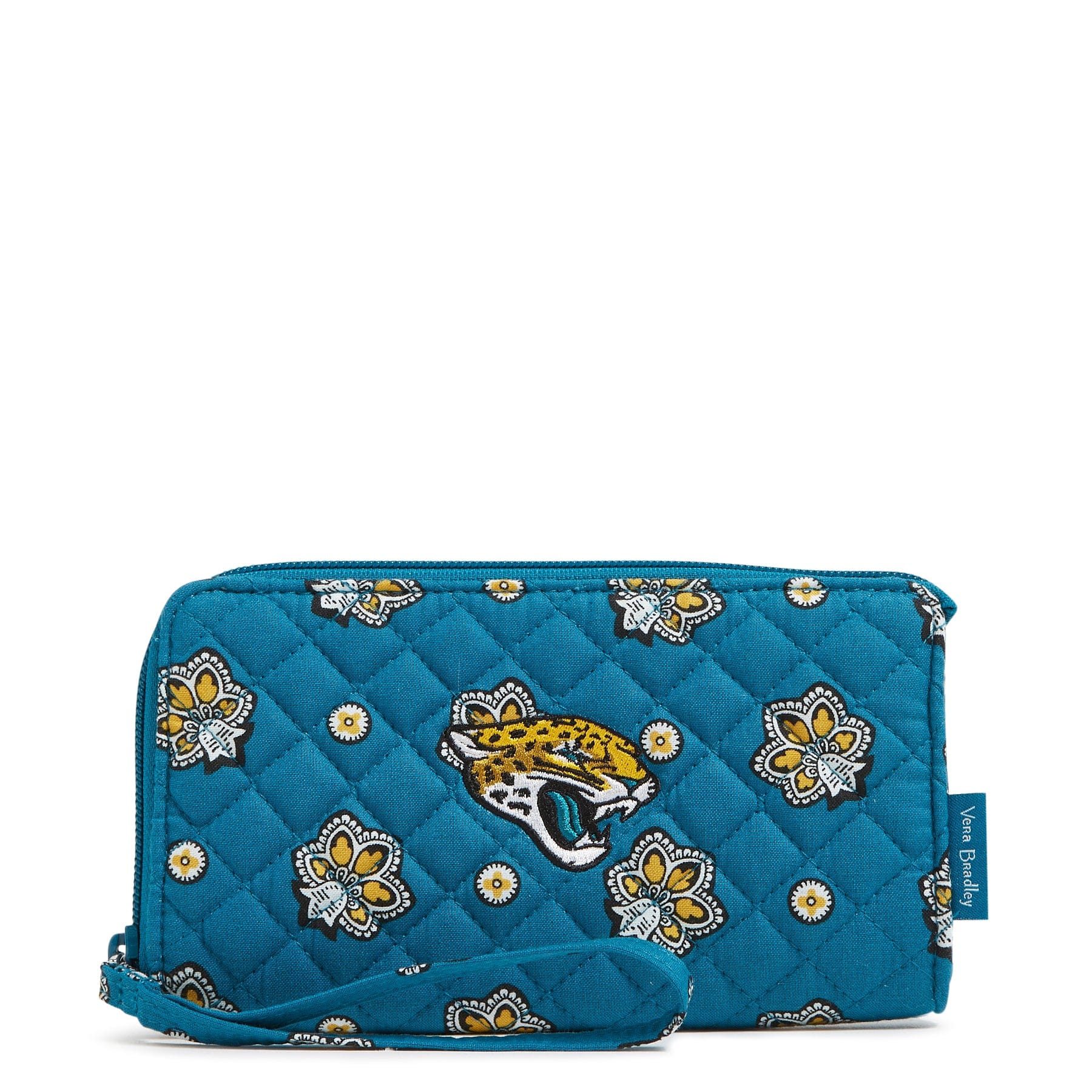 NFL RFID Front Zip Wristlet-Jacksonville Jaguars Bandana-Image 1-Vera Bradley