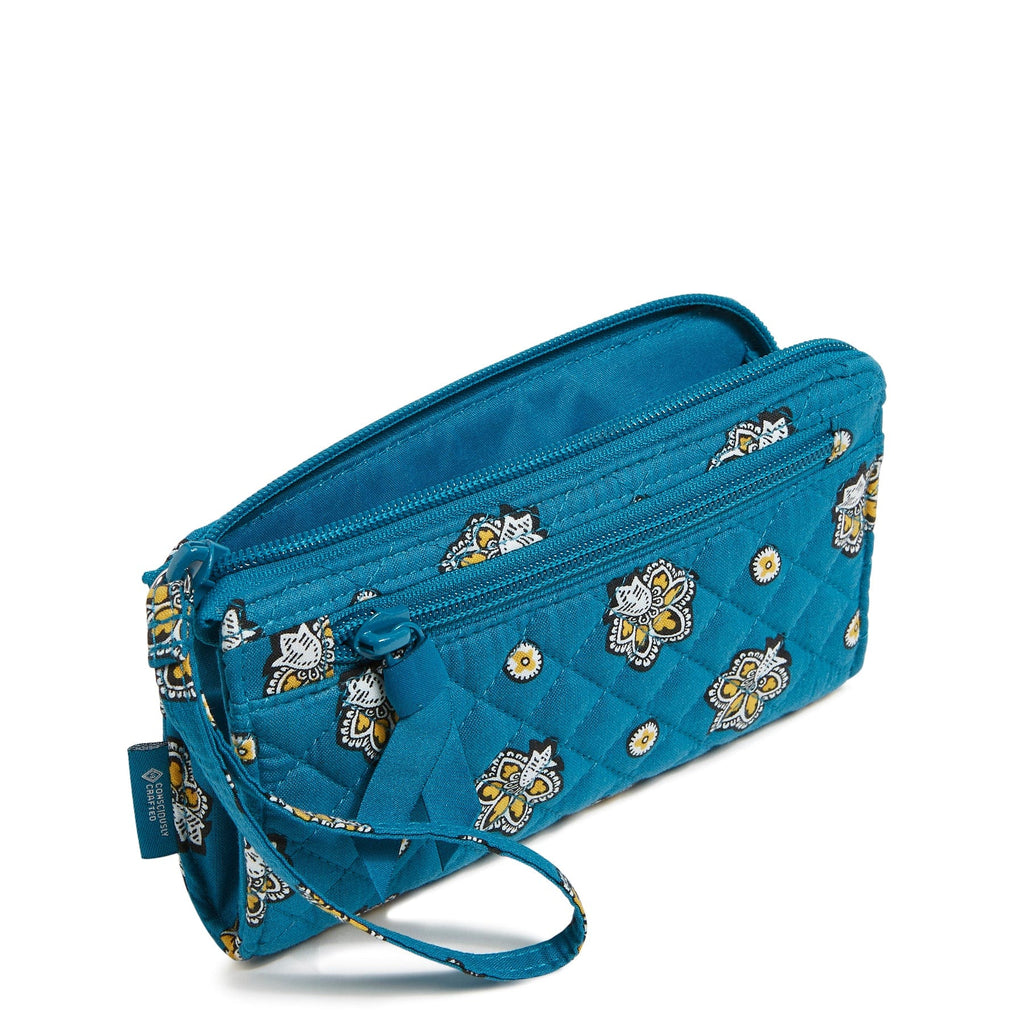 NFL RFID Front Zip Wristlet-Jacksonville Jaguars Bandana-Image 2-Vera Bradley