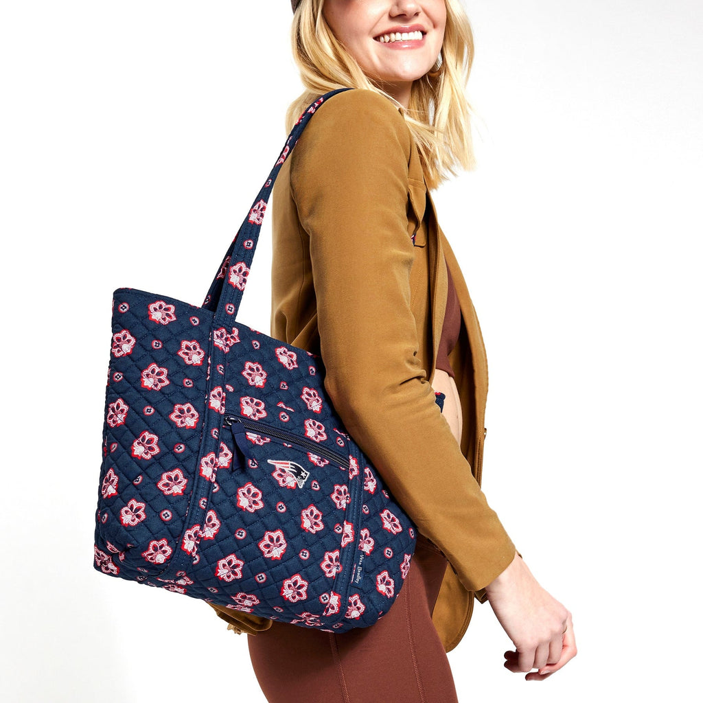 NFL Small Vera Tote Bag-New England Patriots Bandana-Image 1-Vera Bradley