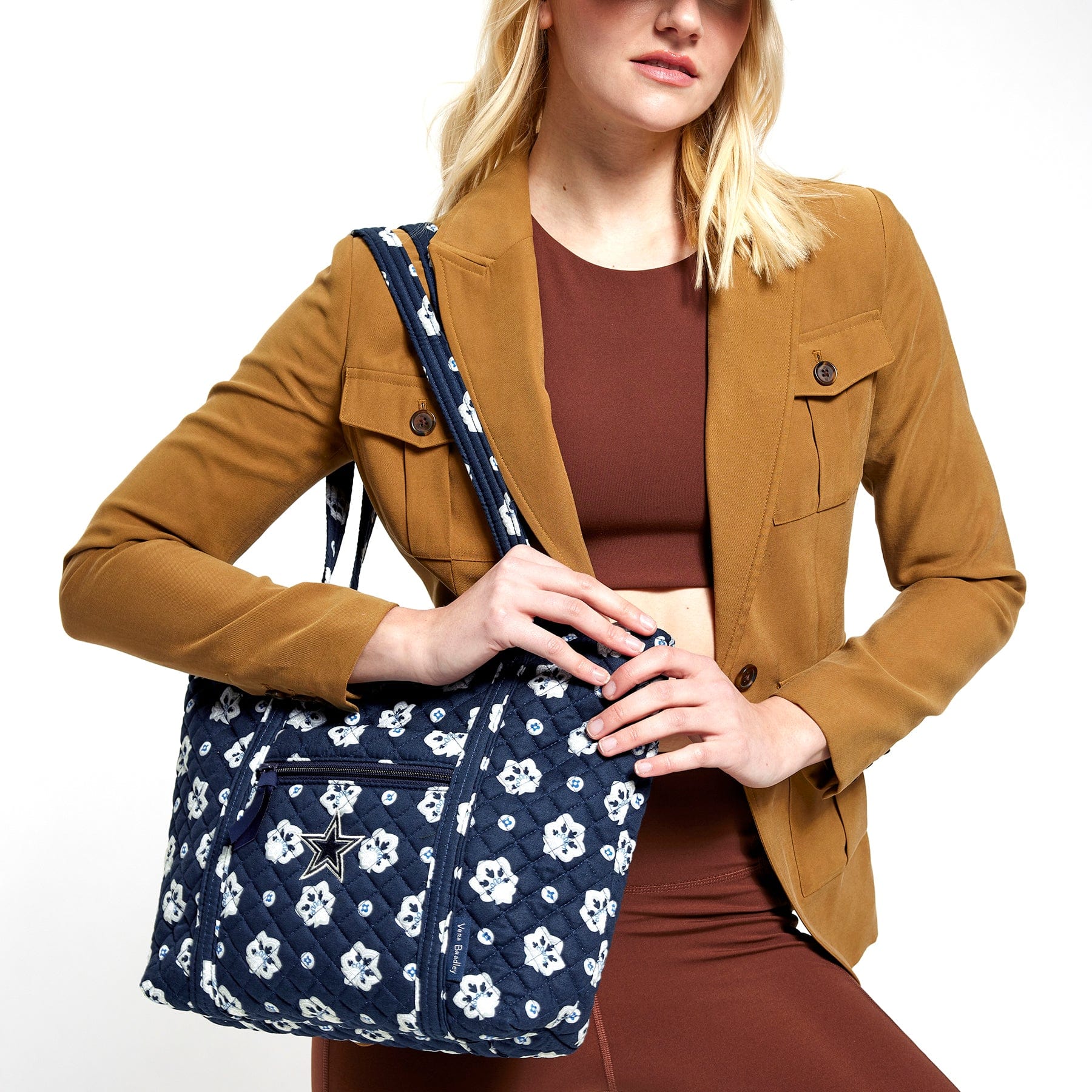 NFL Small Vera Tote Bag-Dallas Cowboys Bandana-Image 1-Vera Bradley