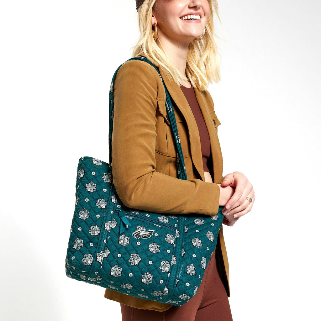 NFL Small Vera Tote Bag-Philadelphia Eagles Bandana-Image 1-Vera Bradley