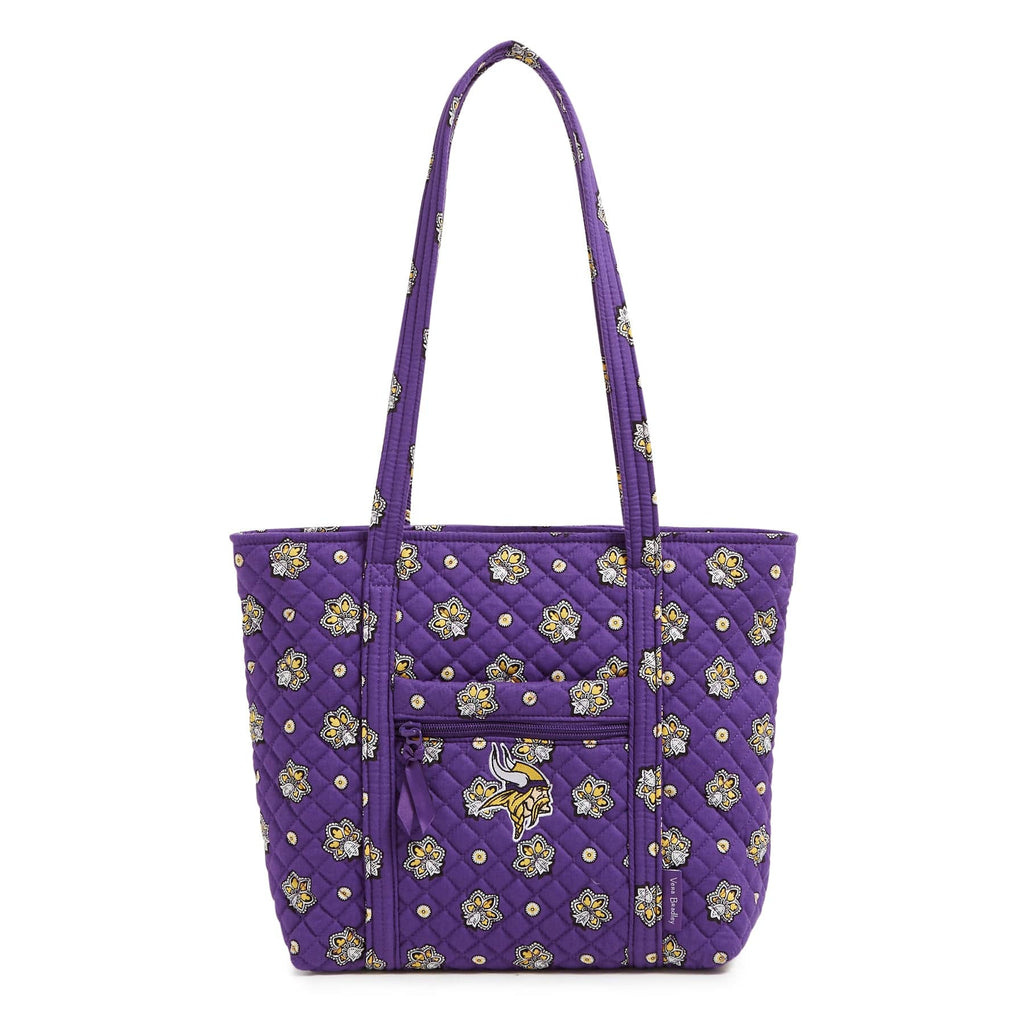 NFL Small Vera Tote Bag-Minnesota Vikings Bandana-Image 1-Vera Bradley