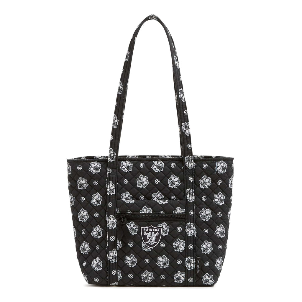 NFL Small Vera Tote Bag-Las Vegas Raiders Bandana-Image 1-Vera Bradley