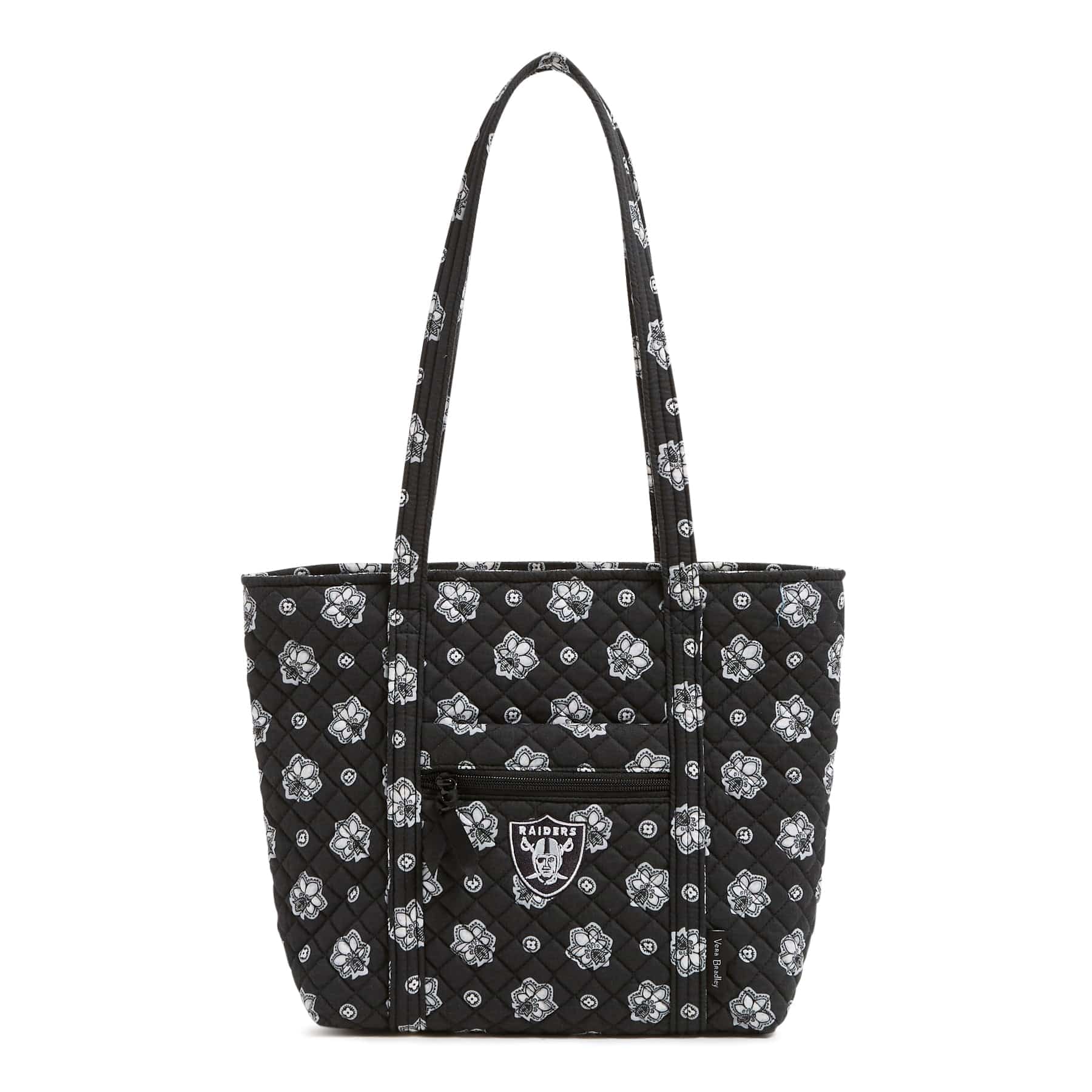 NFL Small Vera Tote Bag-Las Vegas Raiders Bandana-Image 1-Vera Bradley