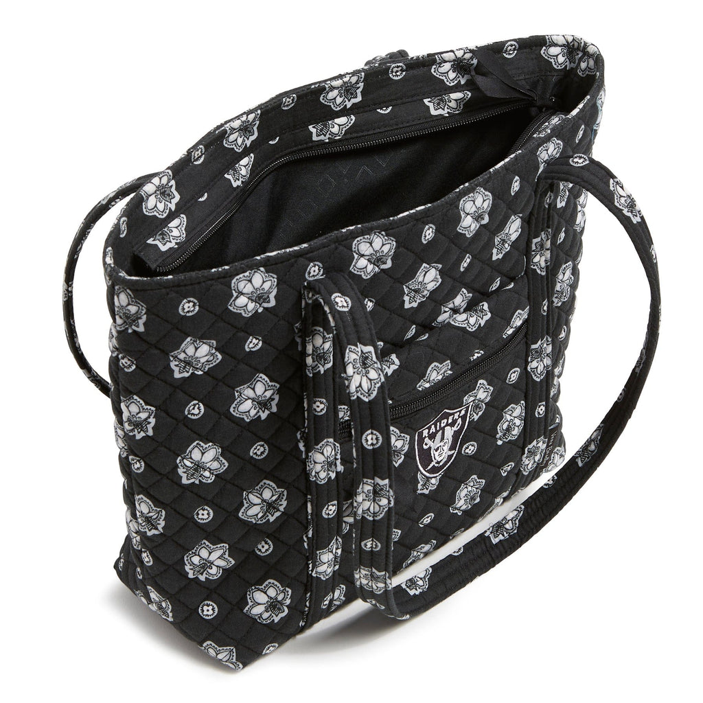 NFL Small Vera Tote Bag-Las Vegas Raiders Bandana-Image 2-Vera Bradley