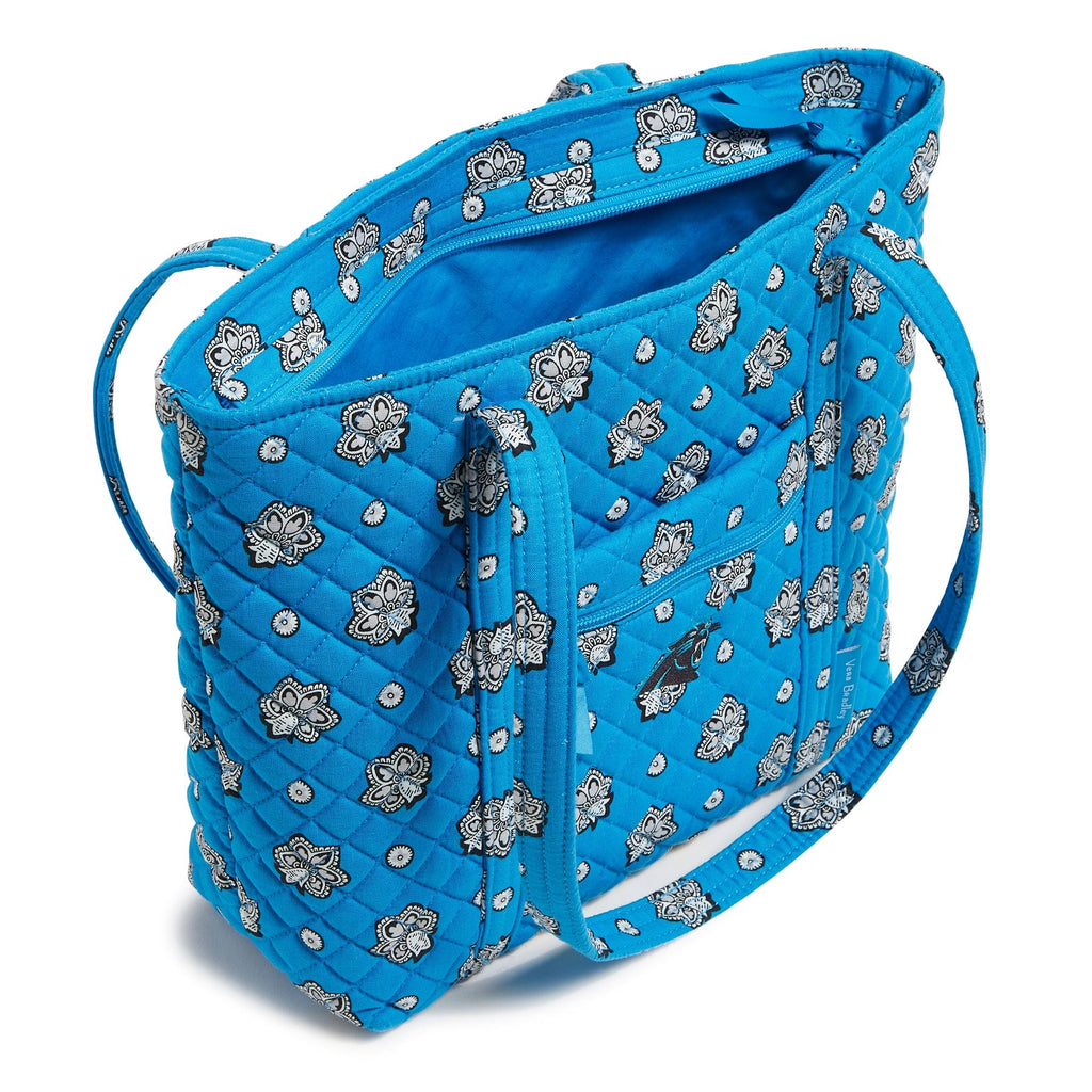 NFL Small Vera Tote Bag-Carolina Panthers Bandana-Image 2-Vera Bradley