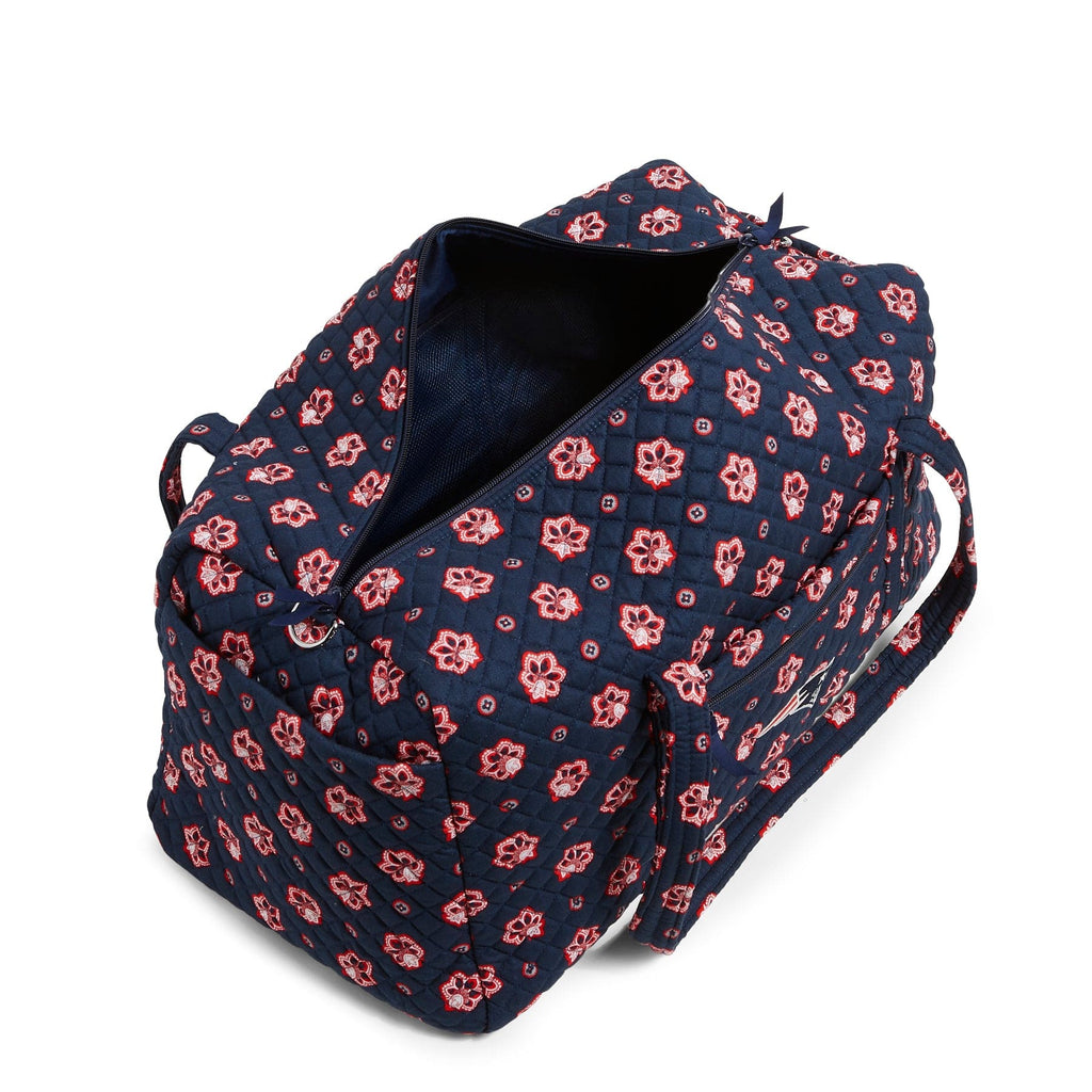 NFL Large Travel Duffel Bag-New England Patriots Bandana-Image 4-Vera Bradley