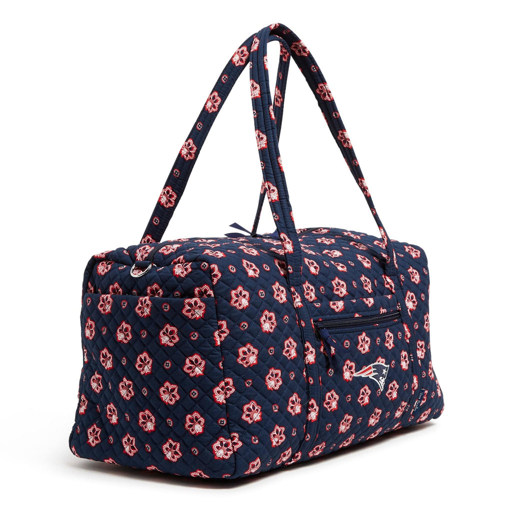 NFL Large Travel Duffel Bag-New England Patriots Bandana-Image 3-Vera Bradley