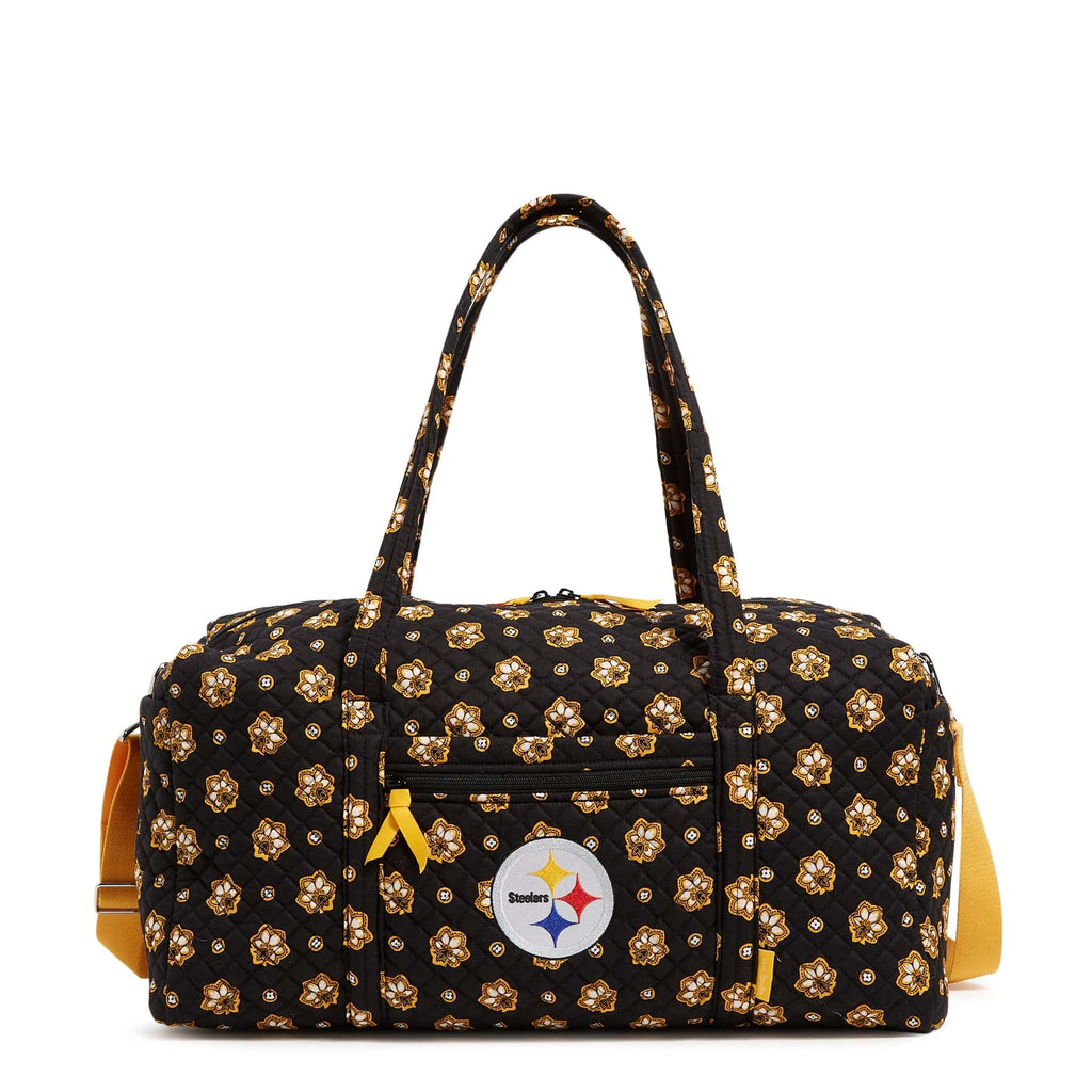NFL Large Travel Duffel Bag-Pittsburgh Steelers Bandana-Image 2-Vera Bradley