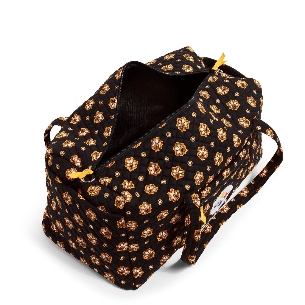 NFL Large Travel Duffel Bag-Pittsburgh Steelers Bandana-Image 4-Vera Bradley