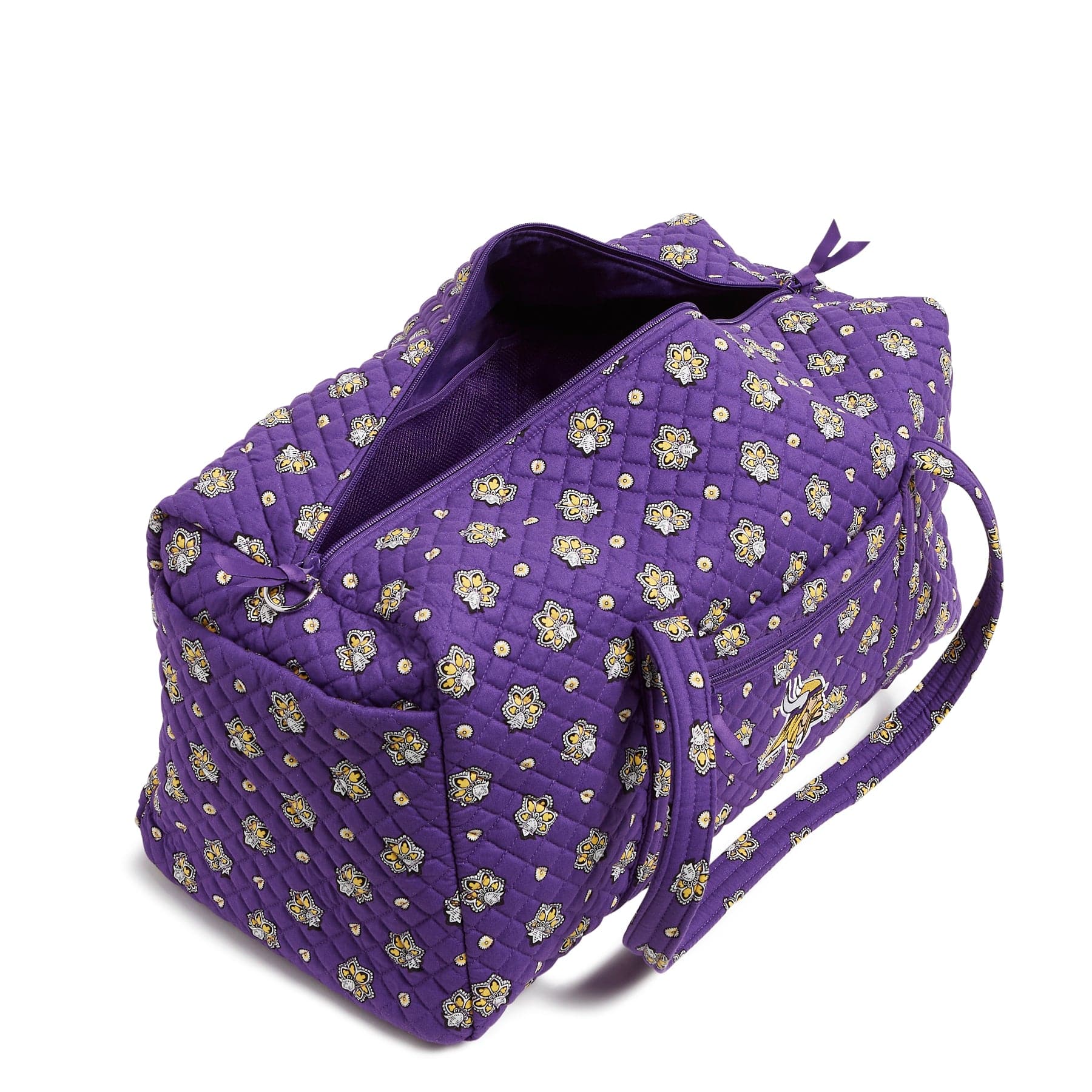 NFL Large Travel Duffel Bag-Minnesota Vikings Bandana-Image 2-Vera Bradley