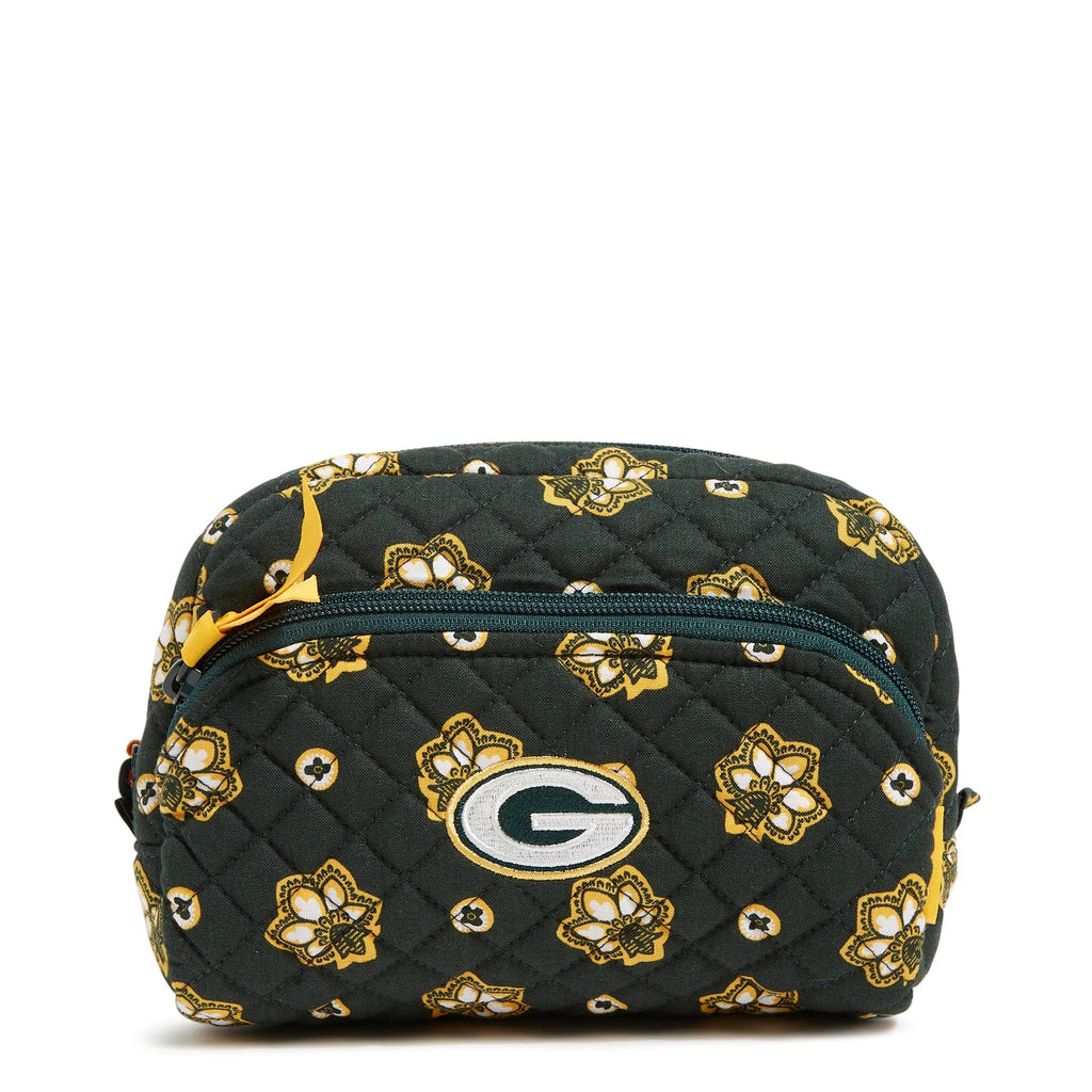 NFL Medium Cosmetic Bag-Green Bay Packers Bandana-Image 1-Vera Bradley