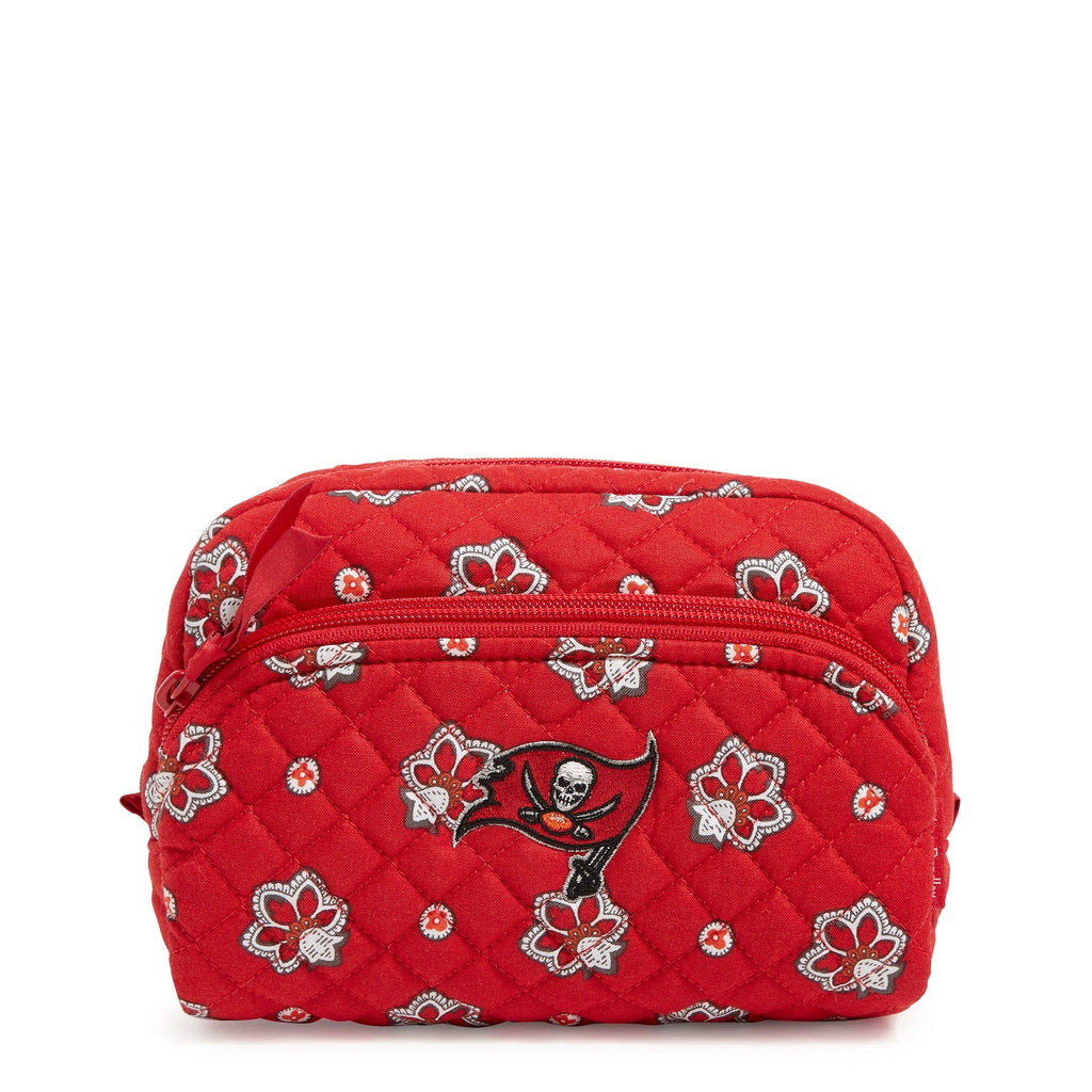 NFL Medium Cosmetic Bag-Tampa Bay Buccaneers Bandana-Image 1-Vera Bradley