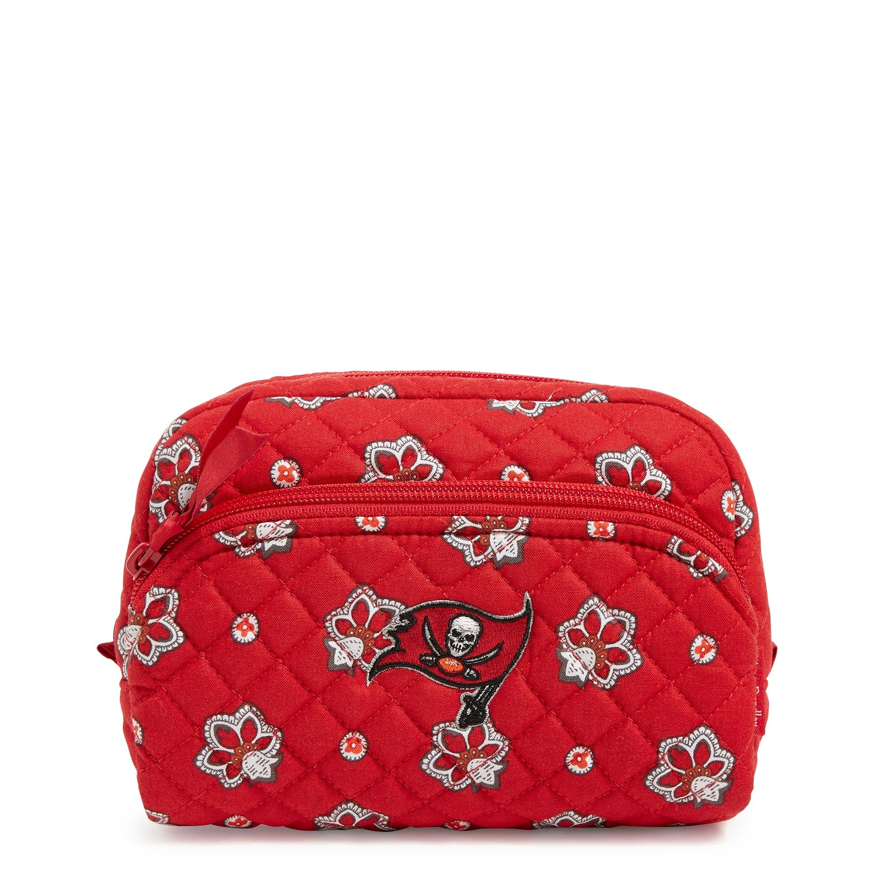 NFL Medium Cosmetic Bag-Tampa Bay Buccaneers Bandana-Image 1-Vera Bradley