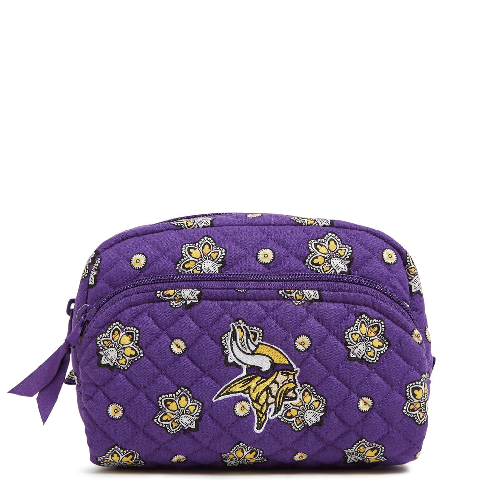 NFL Medium Cosmetic Bag-Minnesota Vikings Bandana-Image 1-Vera Bradley