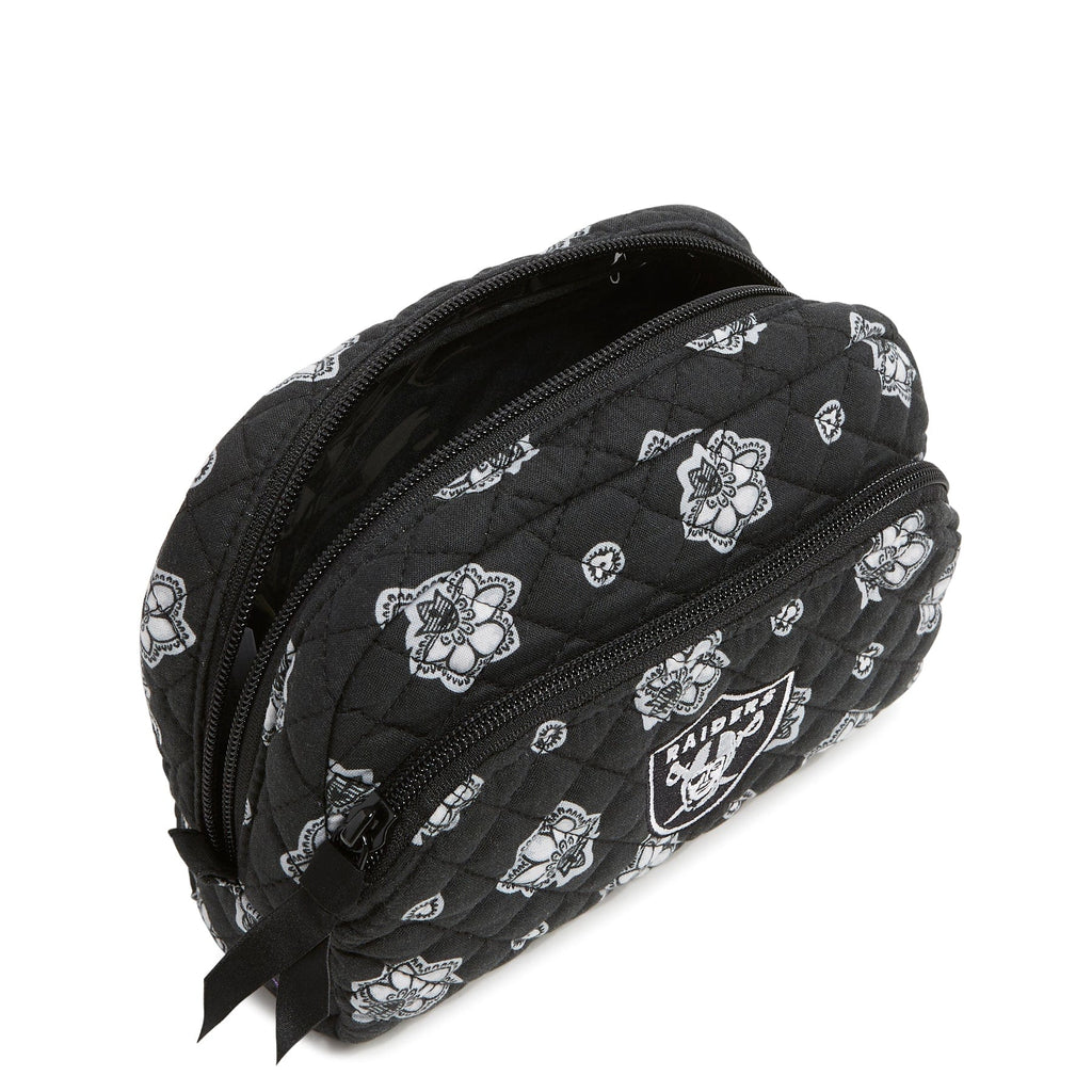 NFL Medium Cosmetic Bag-Las Vegas Raiders Bandana-Image 2-Vera Bradley