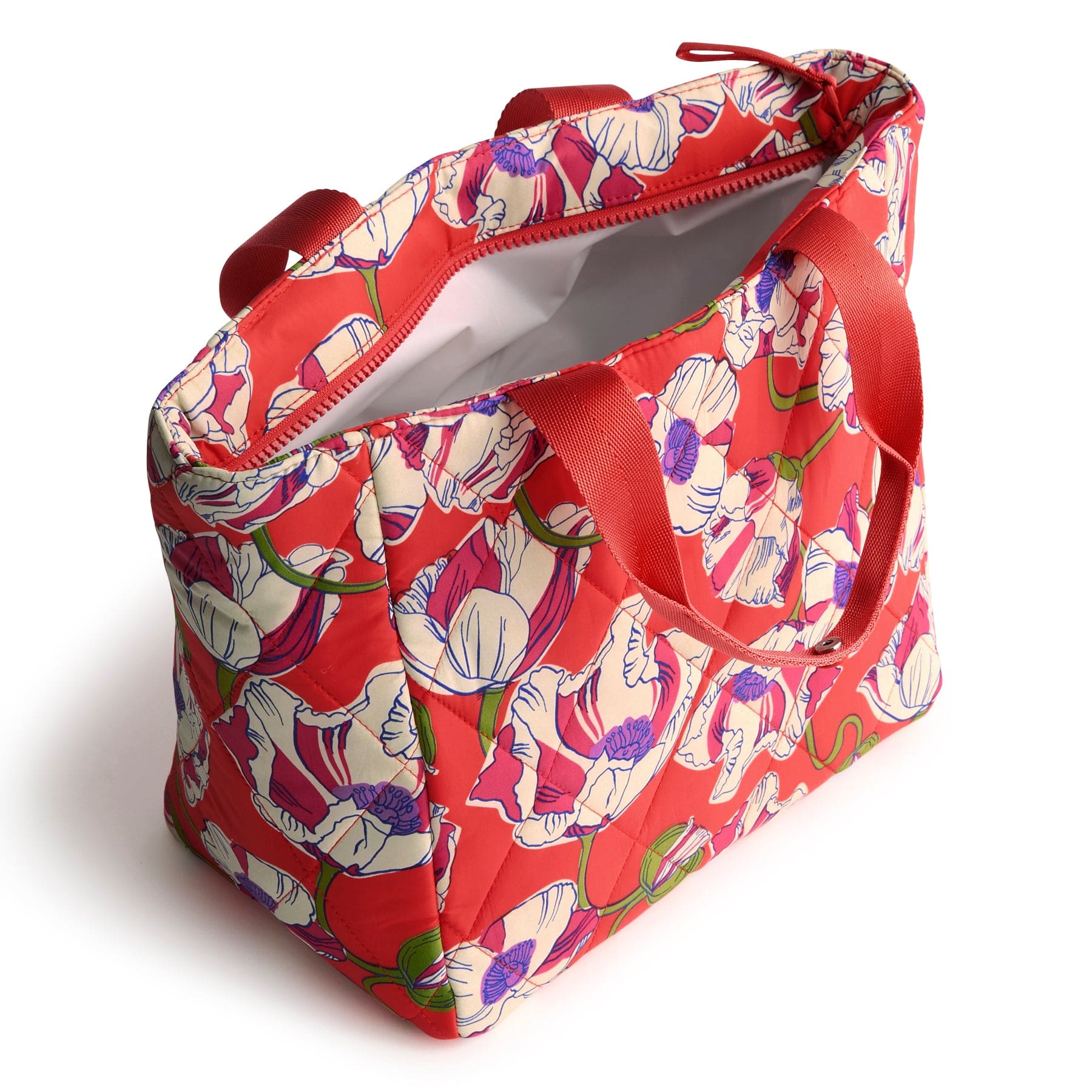 Lunch Tote-Swirling Poppies-Image 2-Vera Bradley
