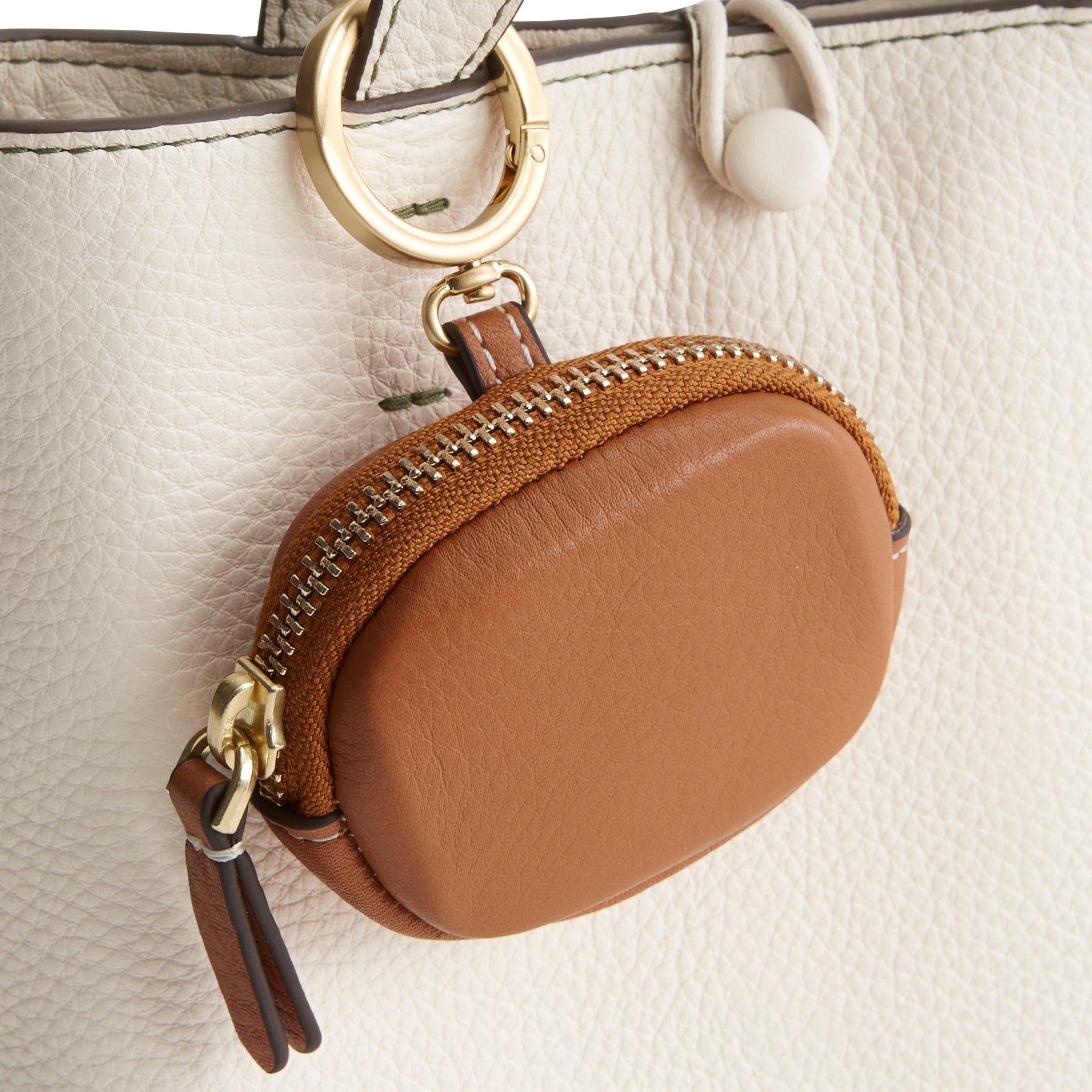 Bag Charm for AirPods-Roasted Pecan-Image 2-Vera Bradley
