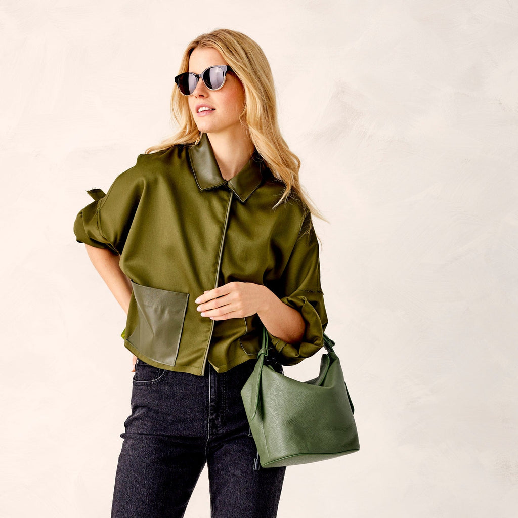 Astoria Shoulder Bag-Bronze Green-Image 3-Vera Bradley