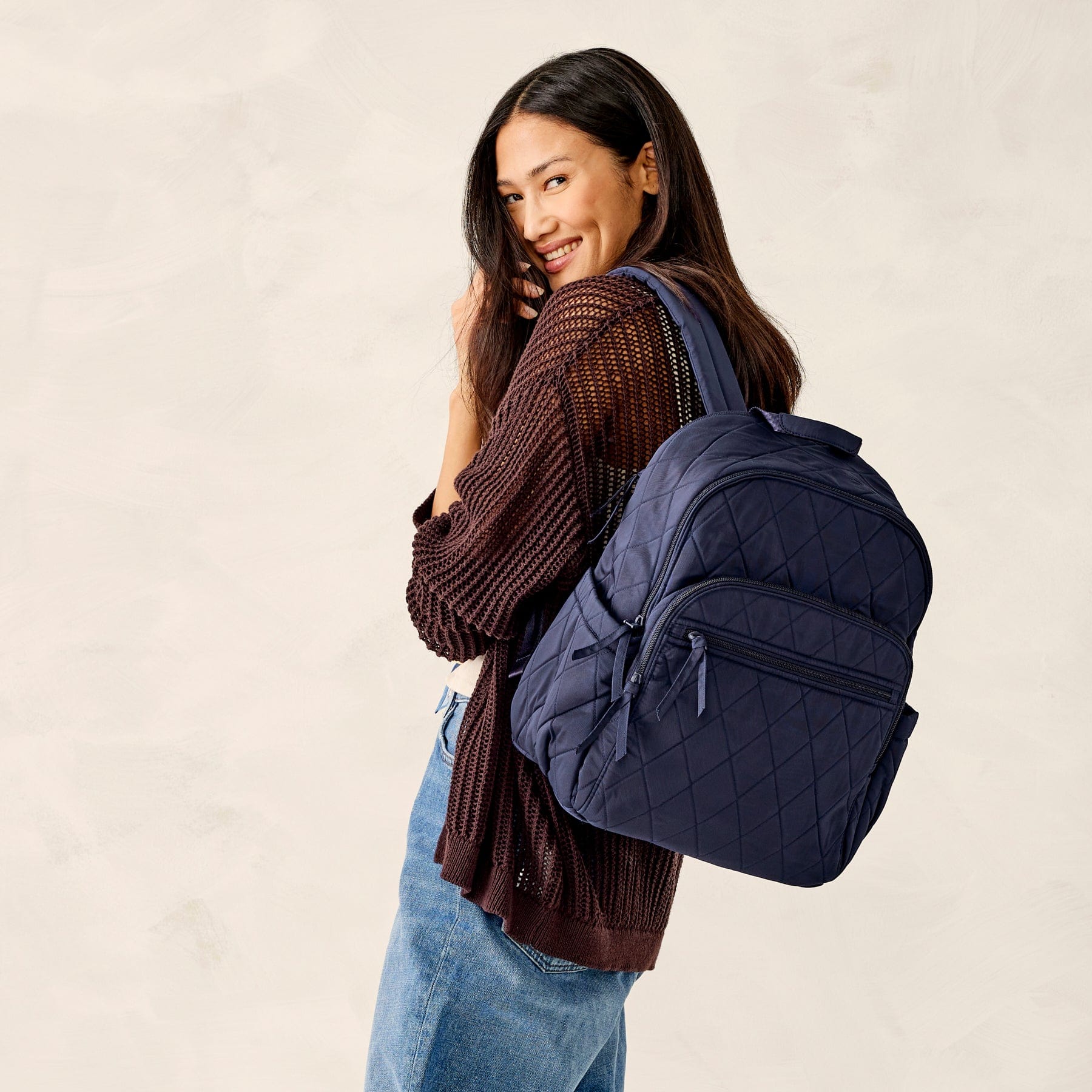 Bancroft Backpack-Peacoat-Image 2-Vera Bradley