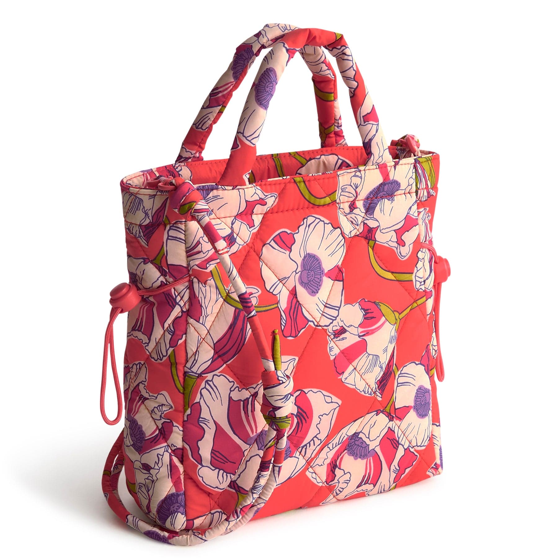 Mini Original Tote Bag-Swirling Poppies-Image 1-Vera Bradley